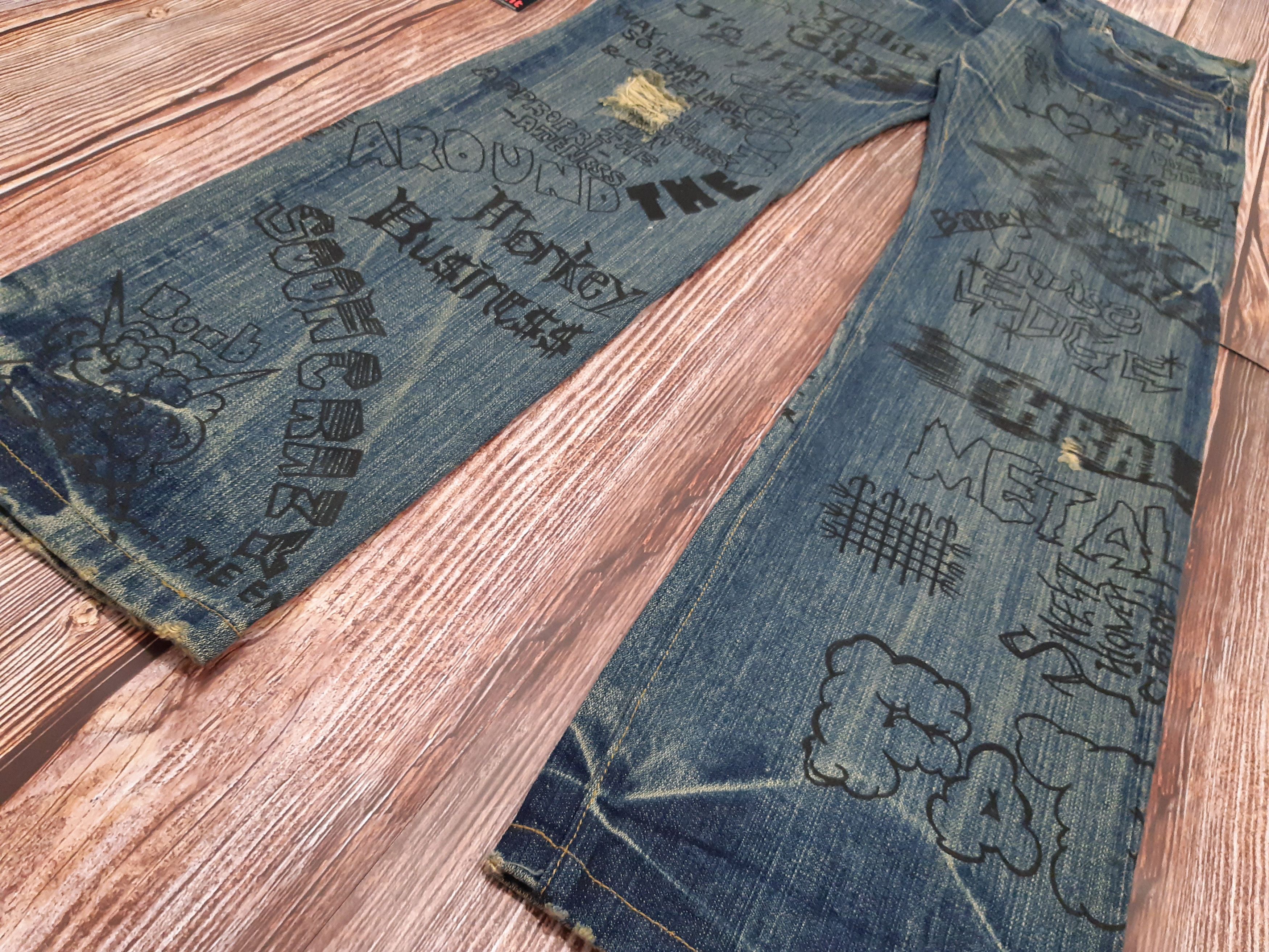Japanese Brand Japanese Jeans Vintage Full Print Size US 34 / EU 50 - 3 Thumbnail