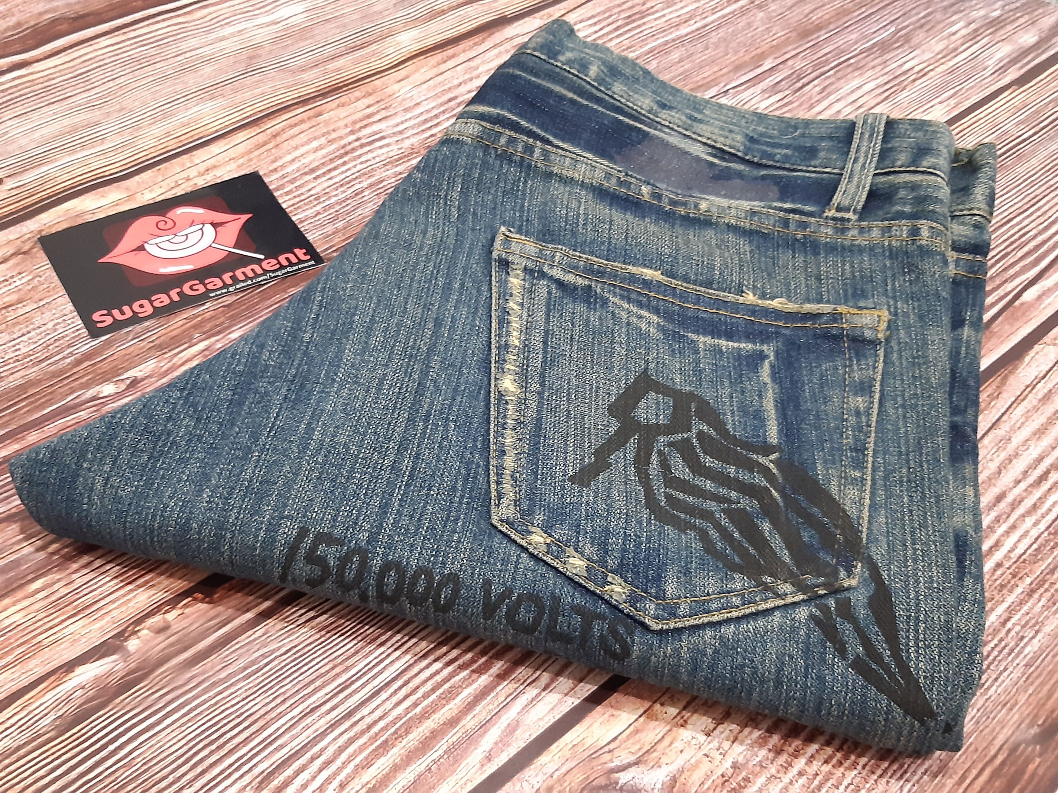 Japanese Brand Japanese Jeans Vintage Full Print Size US 34 / EU 50 - 15 Thumbnail