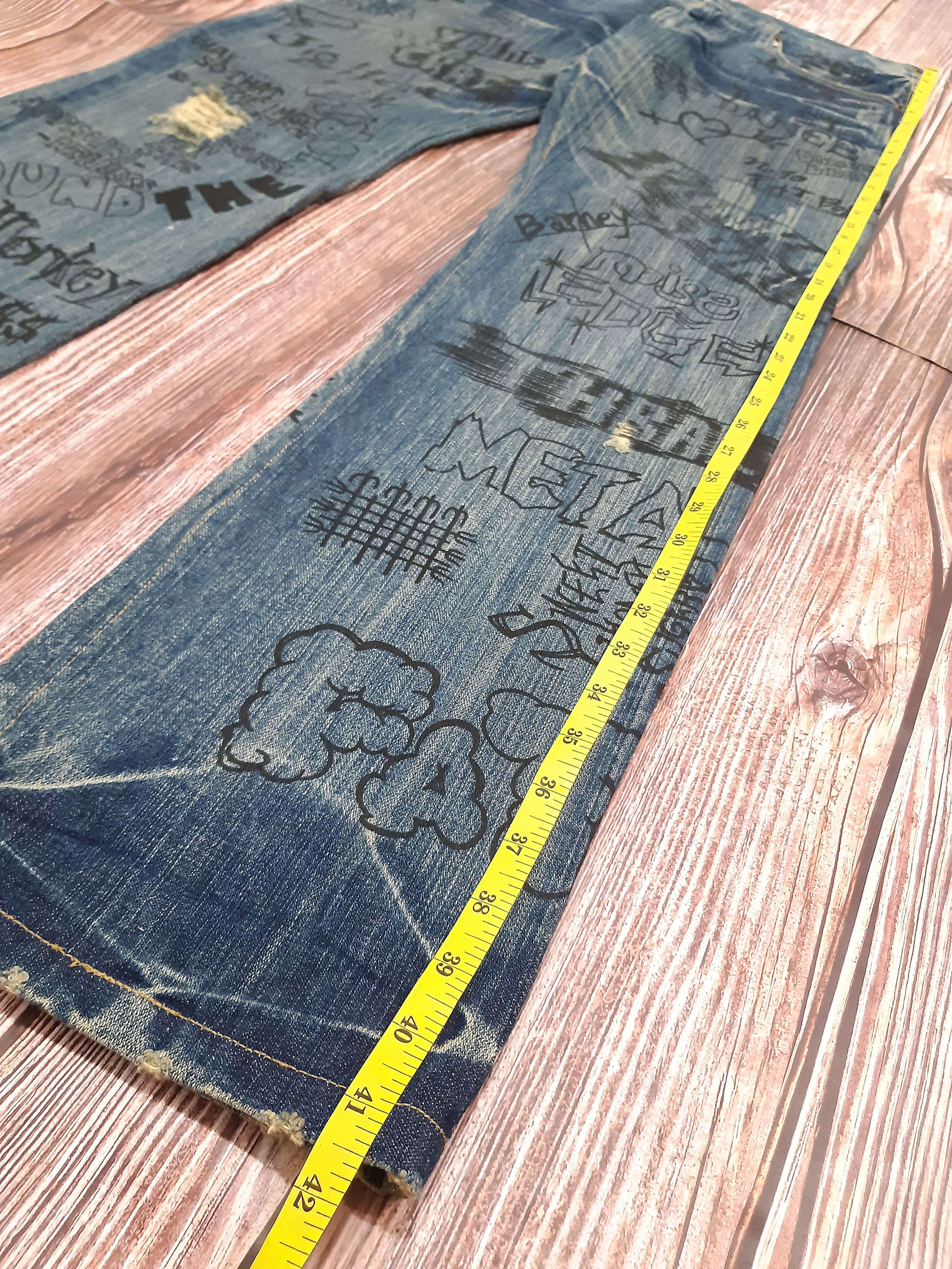 Japanese Brand Japanese Jeans Vintage Full Print Size US 34 / EU 50 - 14 Thumbnail