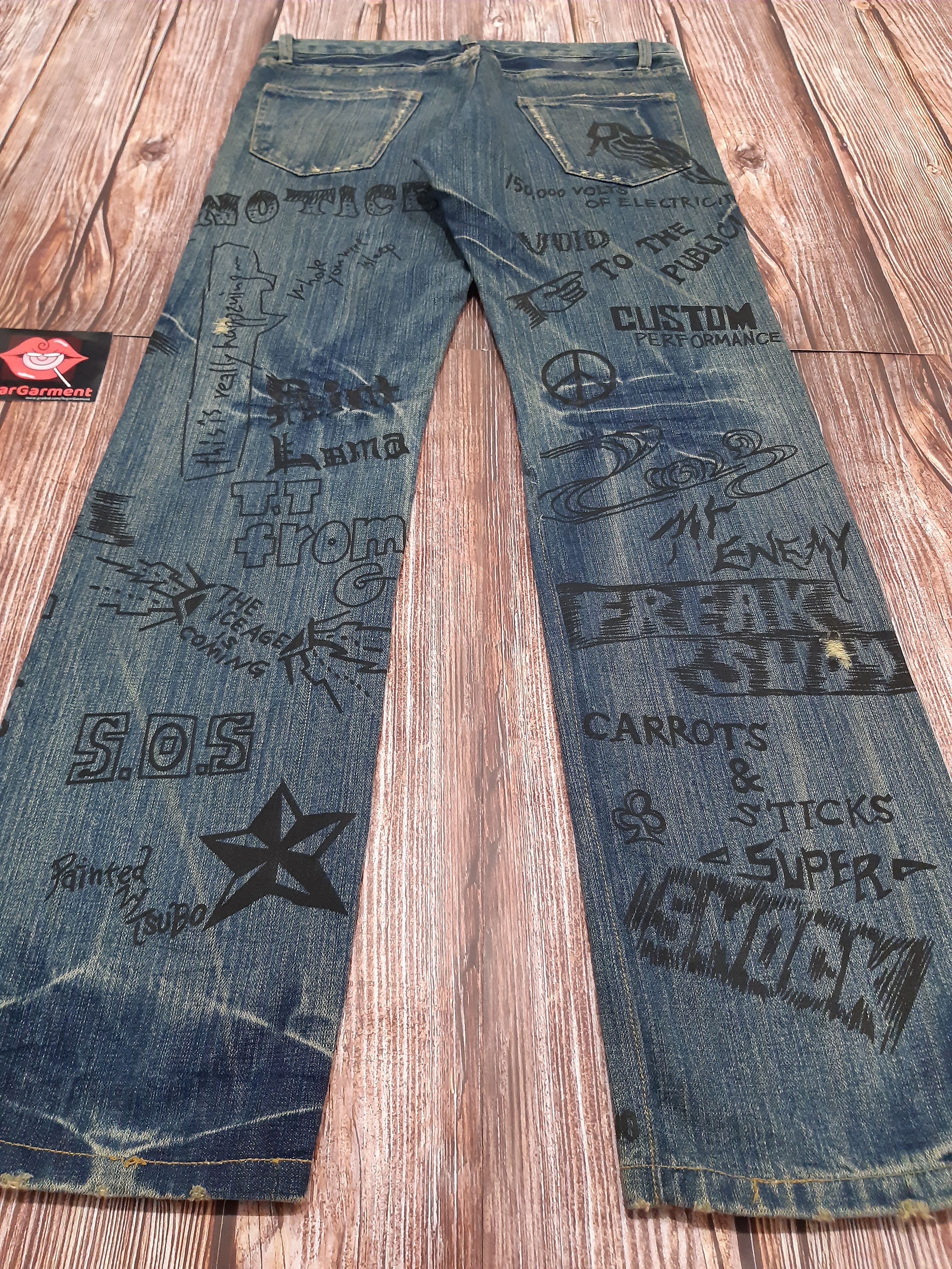 Japanese Brand Japanese Jeans Vintage Full Print Size US 34 / EU 50 - 8 Thumbnail