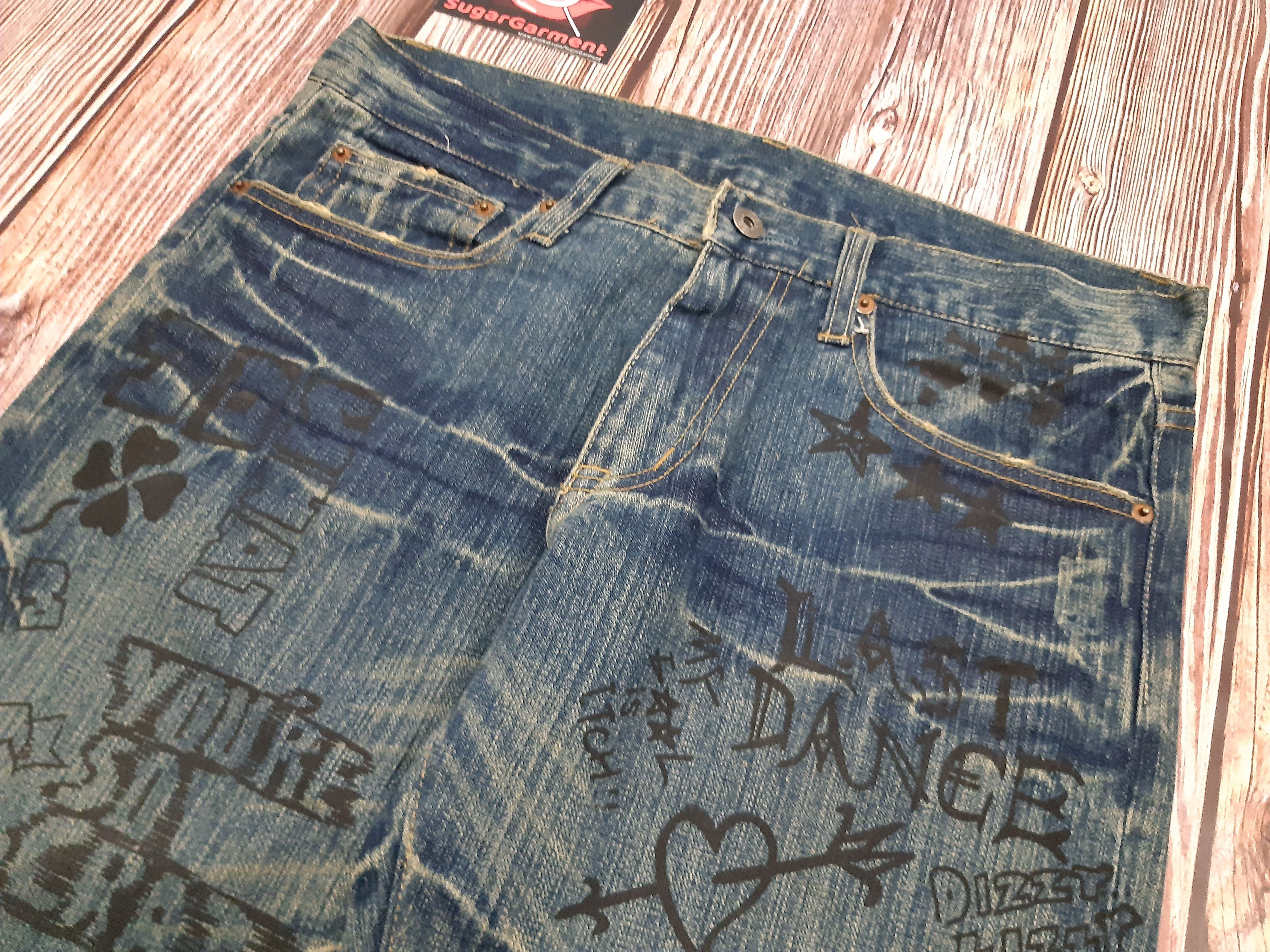 Japanese Brand Japanese Jeans Vintage Full Print Size US 34 / EU 50 - 6 Thumbnail