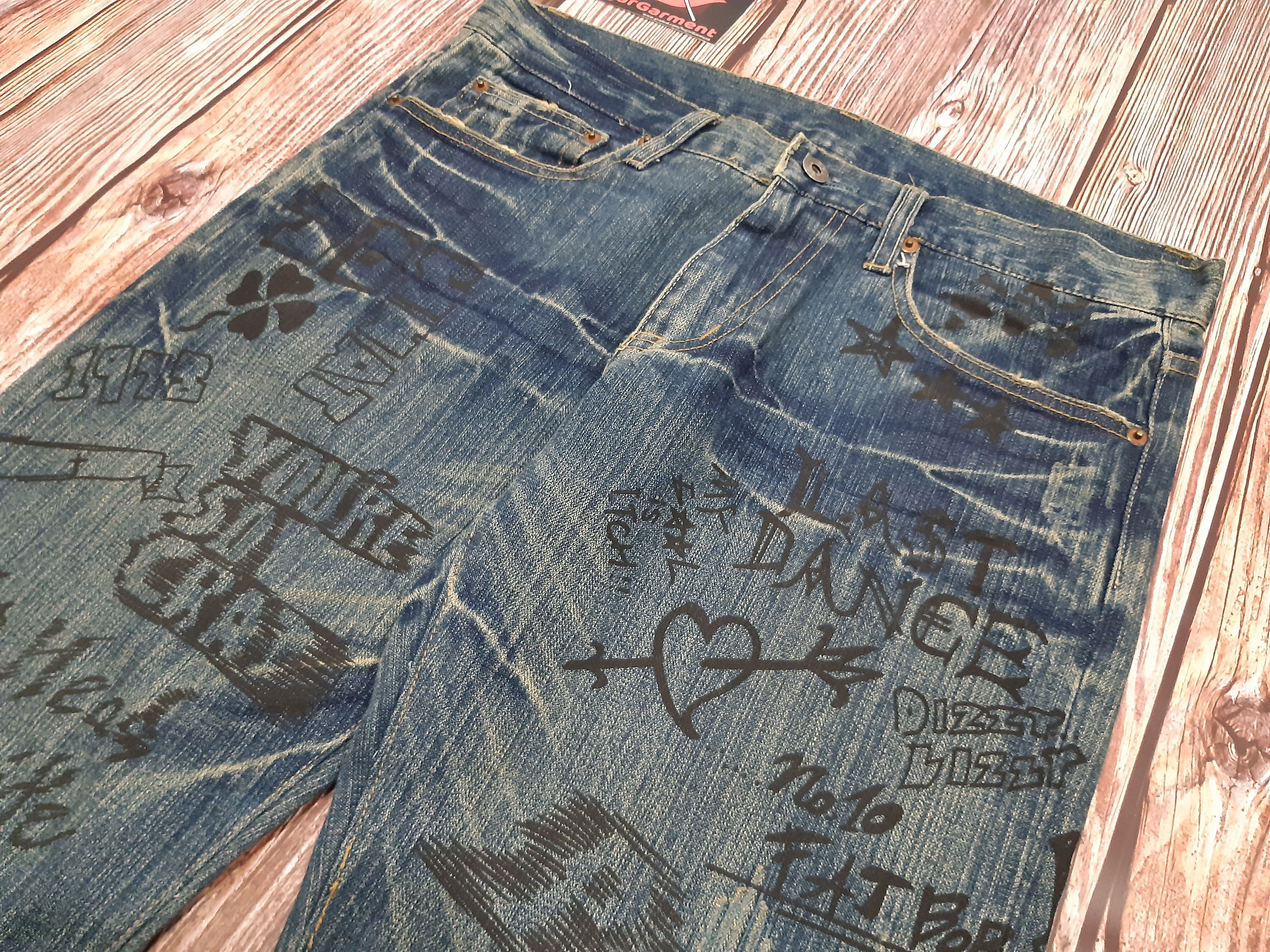 Japanese Brand Japanese Jeans Vintage Full Print Size US 34 / EU 50 - 5 Thumbnail