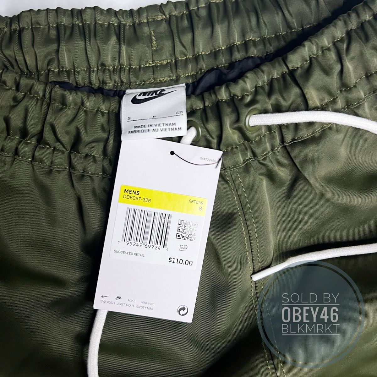Nike Nike Sportswear Water Repellent Swoosh Joggers Olive Pants S Size US 28 / EU 44 - 2 Thumbnail