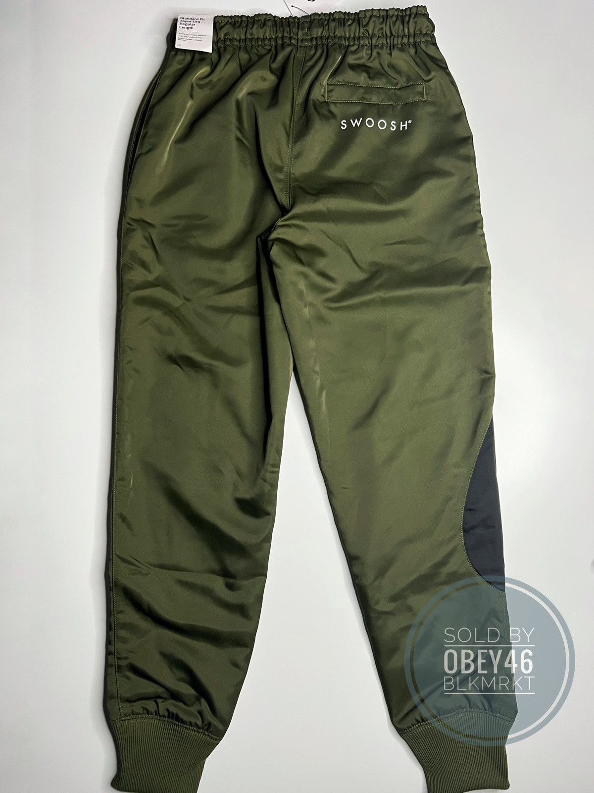 Nike Nike Sportswear Water Repellent Swoosh Joggers Olive Pants S Size US 28 / EU 44 - 4 Thumbnail