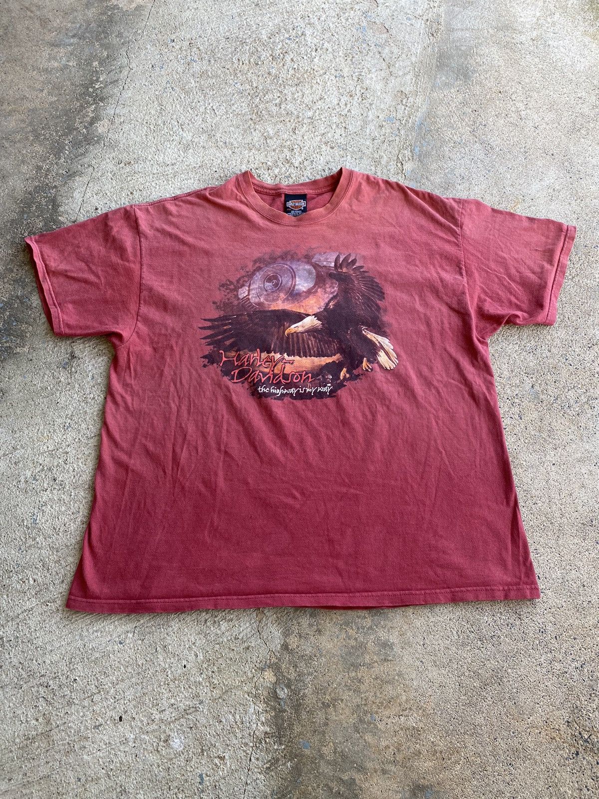 Harley Davidson × Vintage Vintage Y2K Harley Davidson Faded Worn Shirt Size US XXL / EU 58 / 5 - 1 Thumbnail