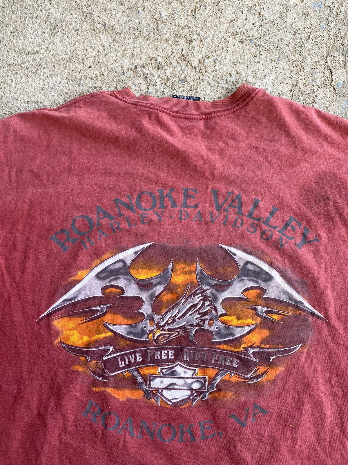 Harley Davidson × Vintage Vintage Y2K Harley Davidson Faded Worn Shirt Size US XXL / EU 58 / 5 - 6 Thumbnail
