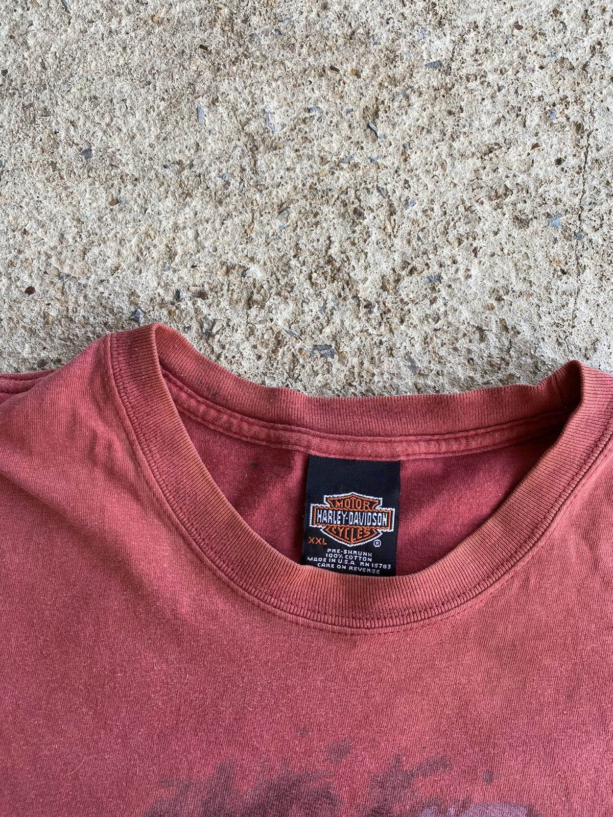Harley Davidson × Vintage Vintage Y2K Harley Davidson Faded Worn Shirt Size US XXL / EU 58 / 5 - 3 Thumbnail