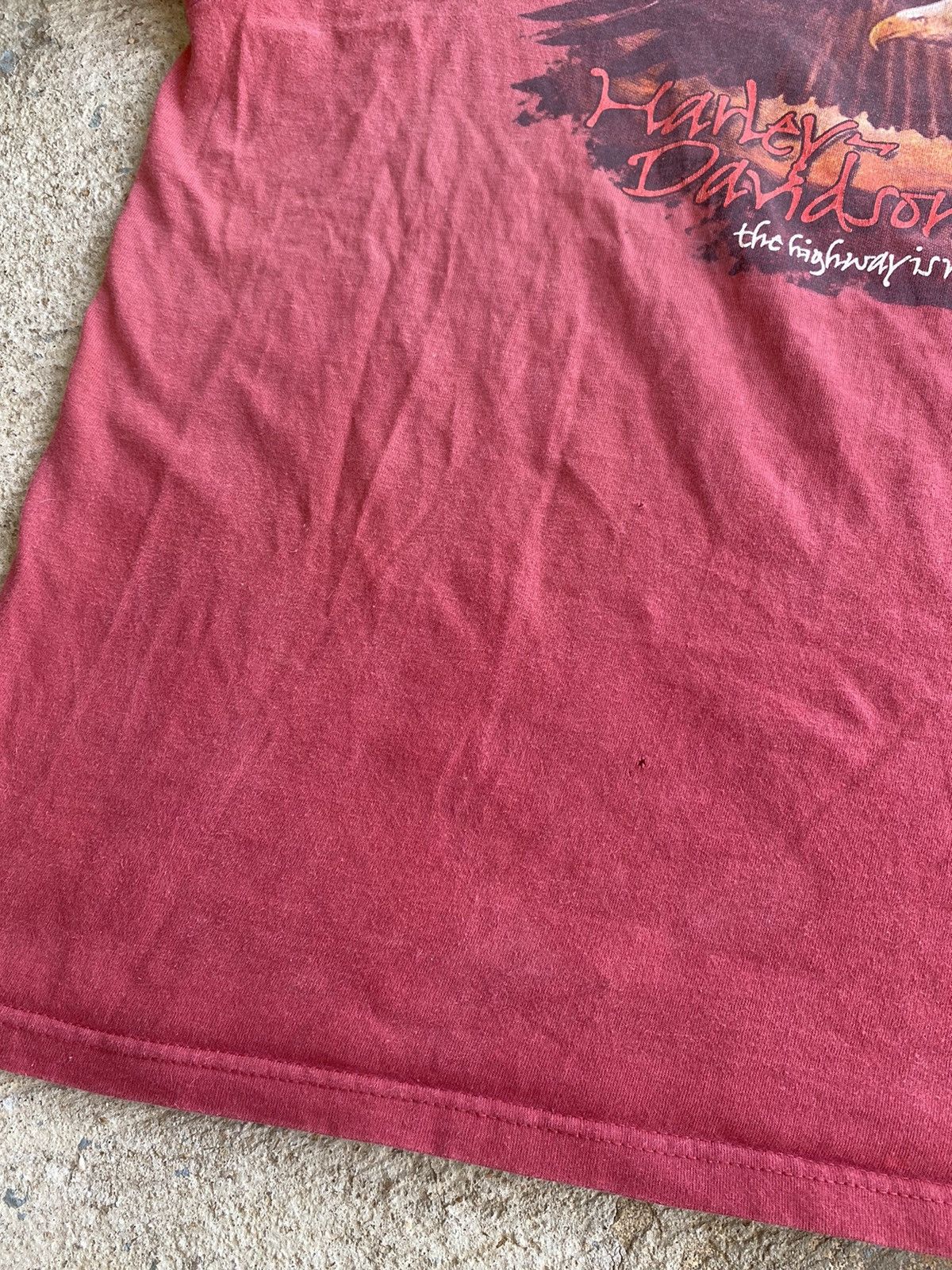 Harley Davidson × Vintage Vintage Y2K Harley Davidson Faded Worn Shirt Size US XXL / EU 58 / 5 - 4 Thumbnail