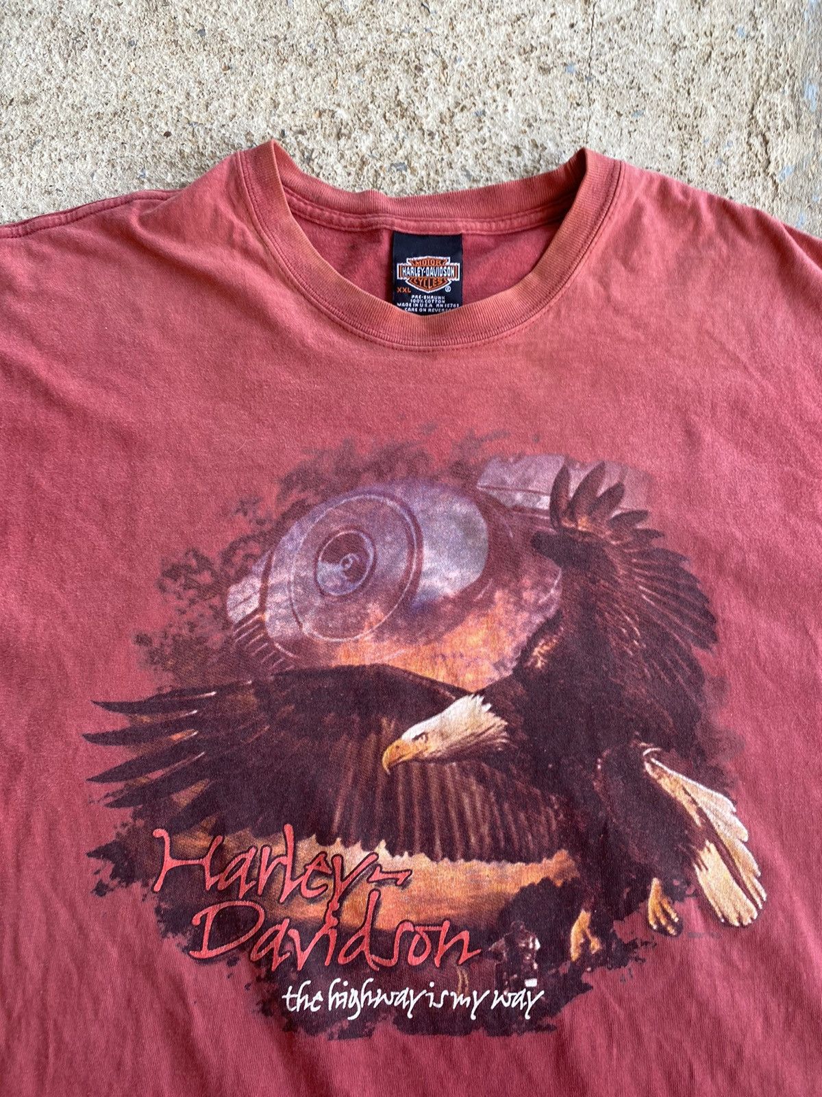 Harley Davidson × Vintage Vintage Y2K Harley Davidson Faded Worn Shirt Size US XXL / EU 58 / 5 - 2 Thumbnail