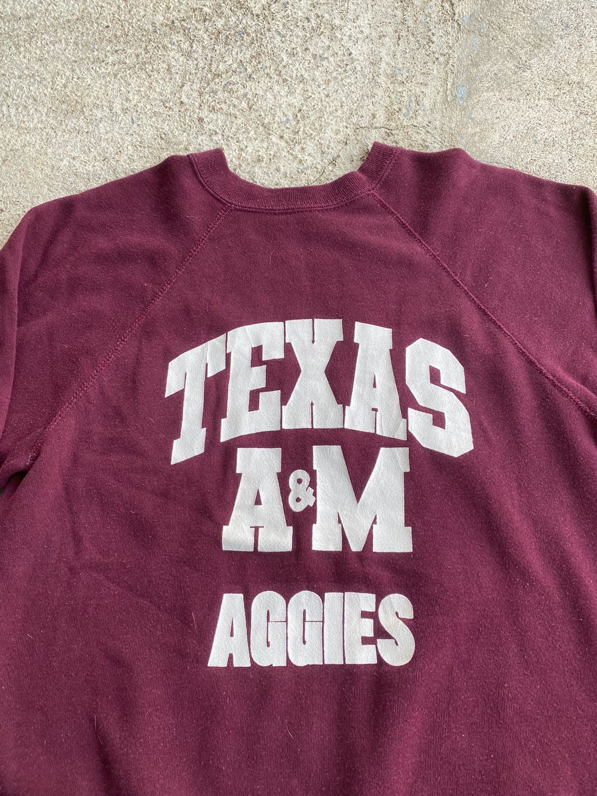 Vintage Vintage 80’s Tutlex Texas A&M Aggies Raglan Sweatshirt Size US M / EU 48-50 / 2 - 2 Thumbnail