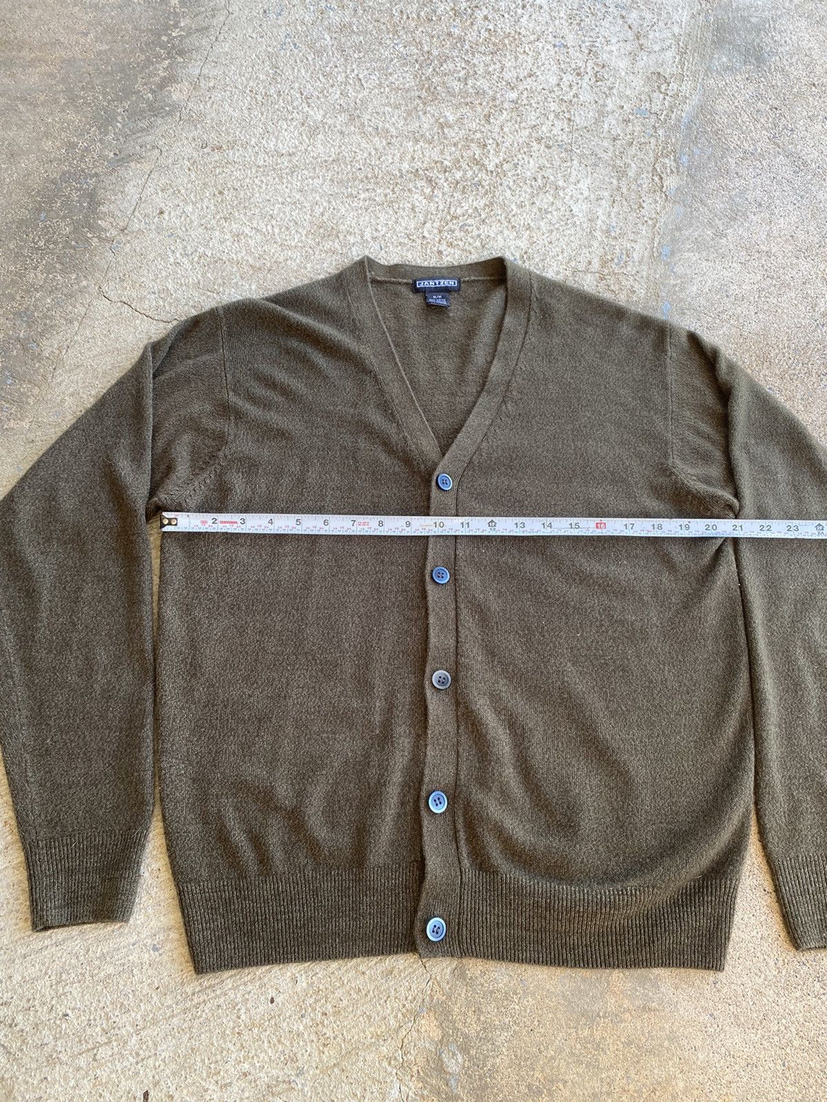 Jerzees × Vintage Vintage 90’s Jantzen Olive Green Cardigan Sweater Size US M / EU 48-50 / 2 - 5 Thumbnail