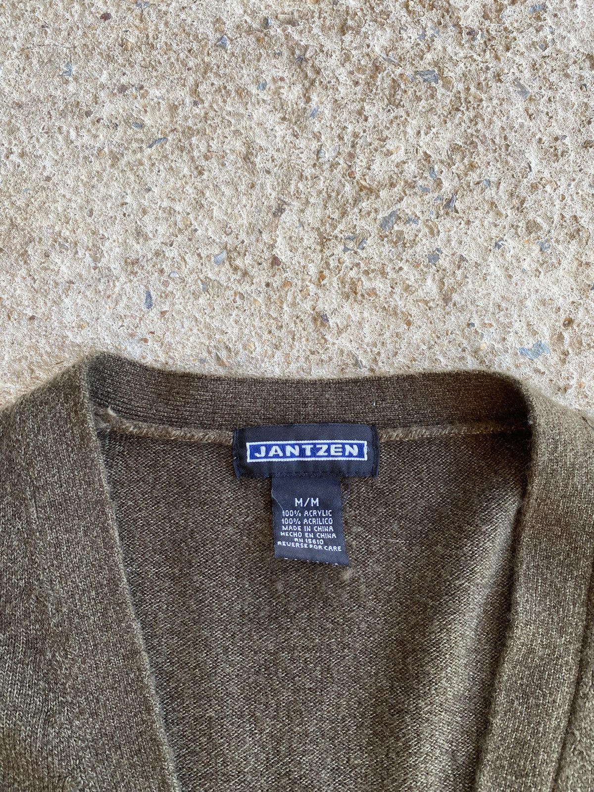 Jerzees × Vintage Vintage 90’s Jantzen Olive Green Cardigan Sweater Size US M / EU 48-50 / 2 - 3 Thumbnail