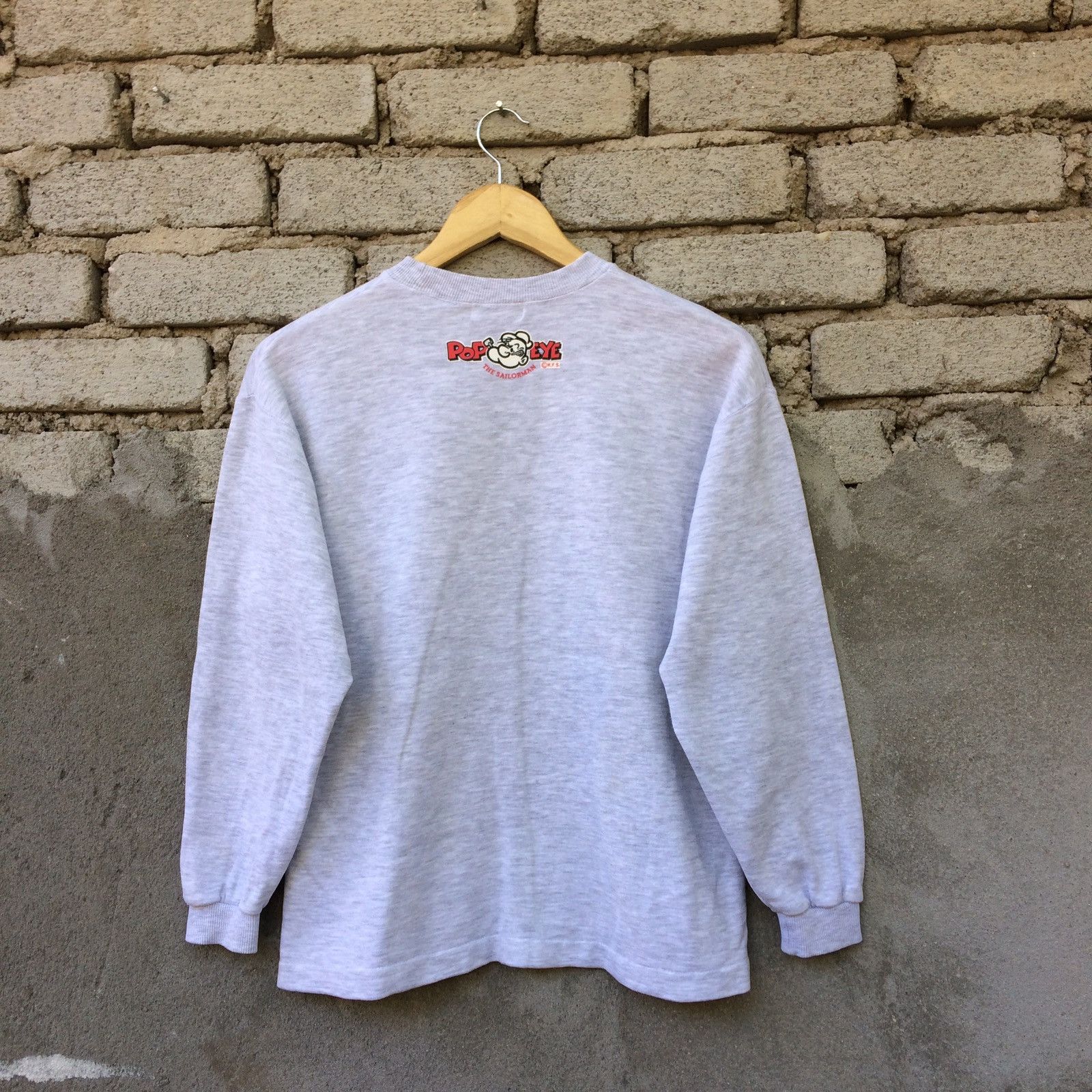 Vintage Popeye Big Logo Pullover Long Sleeve Shirt Size US S / EU 44-46 / 1 - 4 Thumbnail