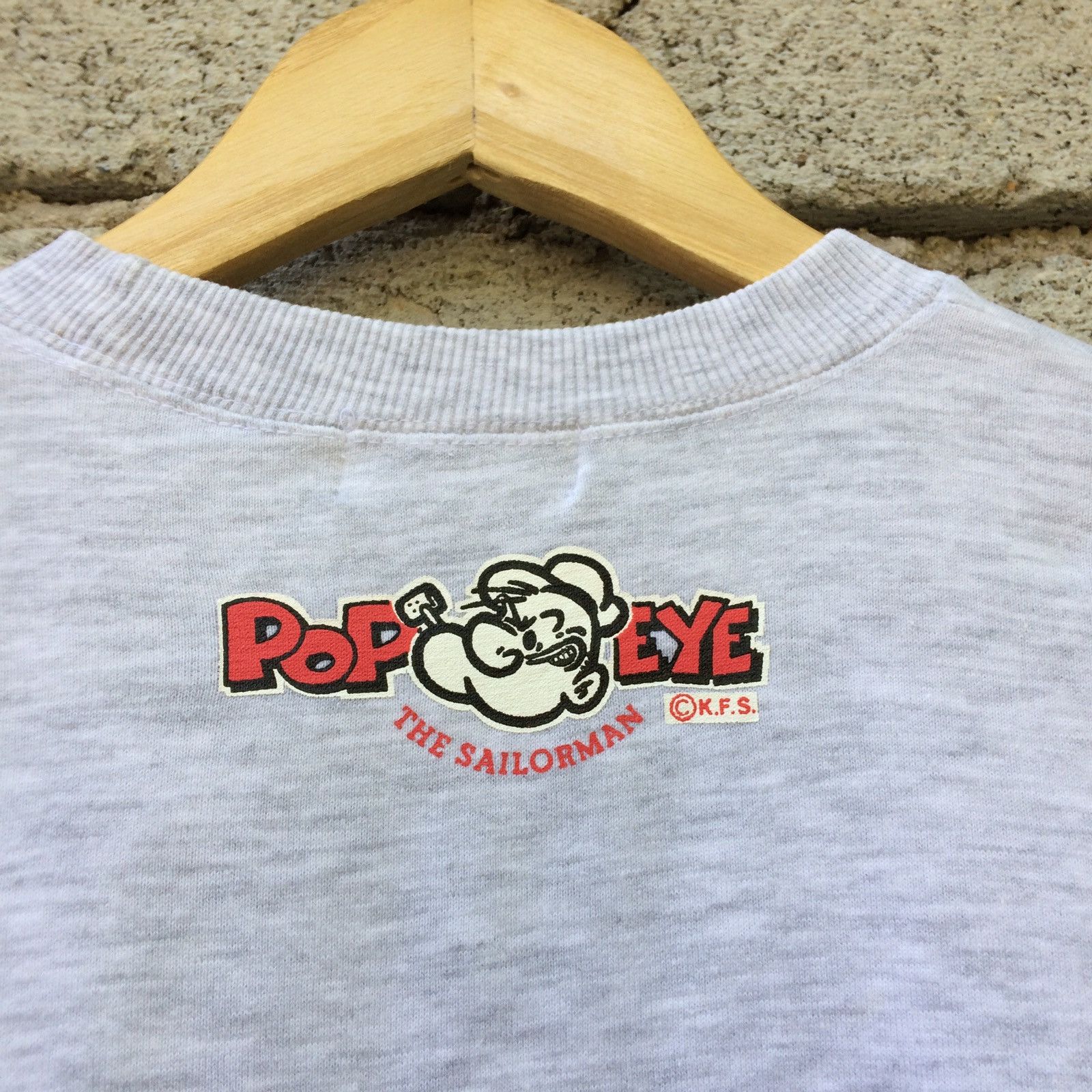 Vintage Popeye Big Logo Pullover Long Sleeve Shirt Size US S / EU 44-46 / 1 - 6 Thumbnail