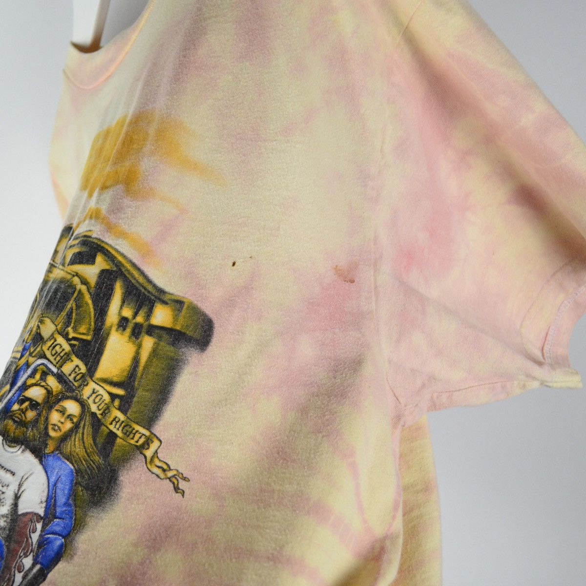 Harley Davidson Vintage 80’s 90’s Easyraiders Tie Dye Spirit of Fighter tee Size US XL / EU 56 / 4 - 4 Thumbnail
