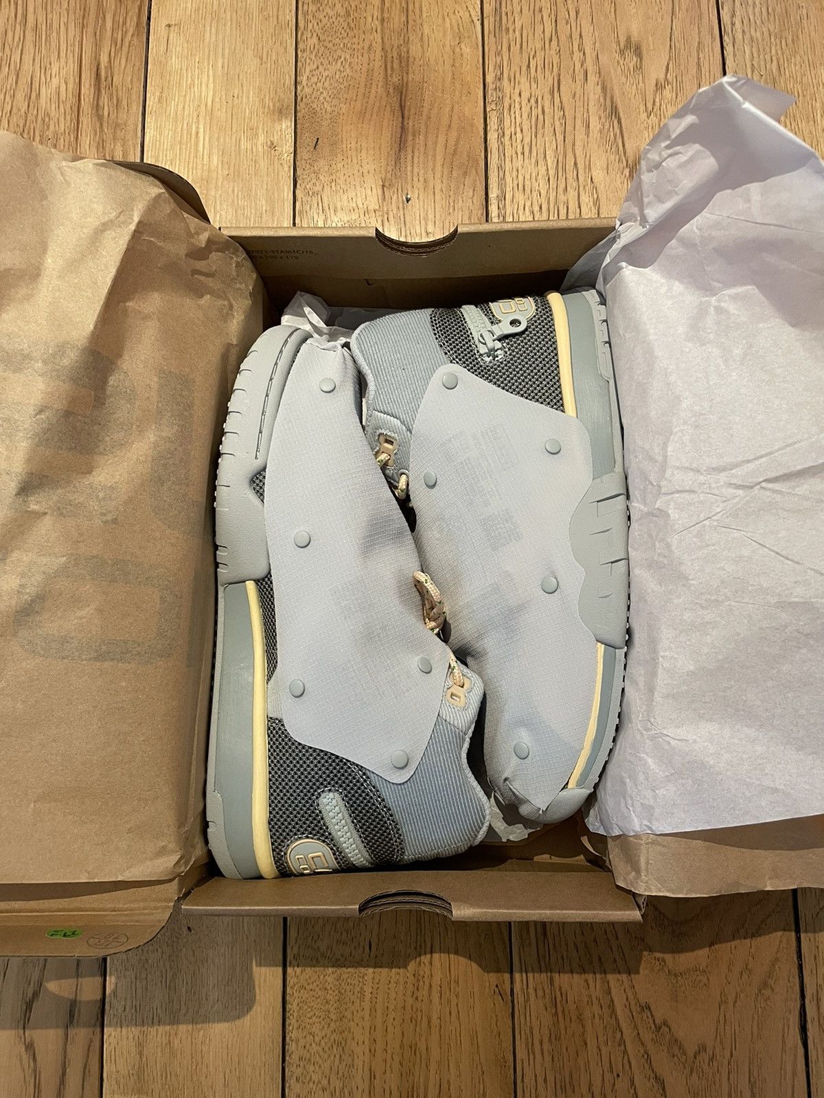 Nike × Travis Scott Nike Air Trainer 1 SP Travis Scott Grey Haze 2022 Size US 9 / EU 42 - 15 Thumbnail