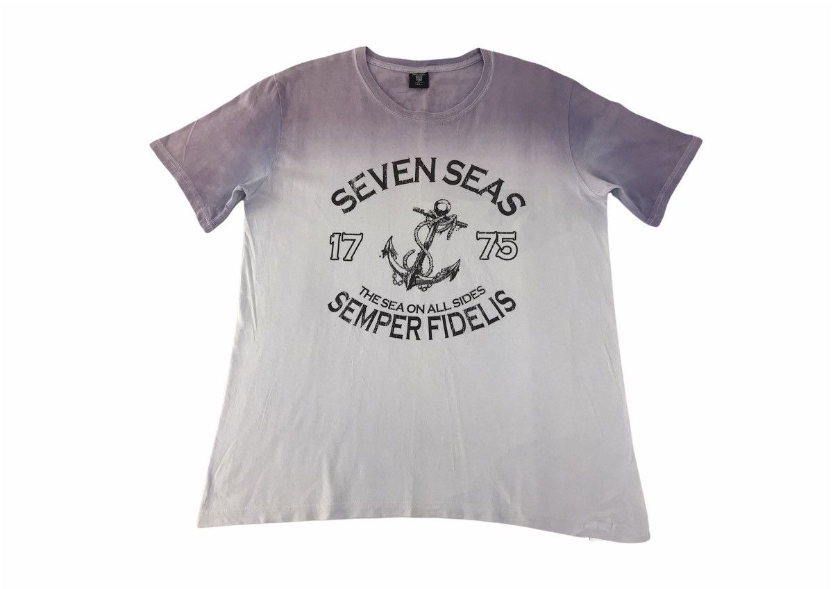 Japanese Brand × Vintage Freesual Semper Fidelis 1775 Seven Seas Tye Dye K195j Size US L / EU 52-54 / 3 - 1 Thumbnail