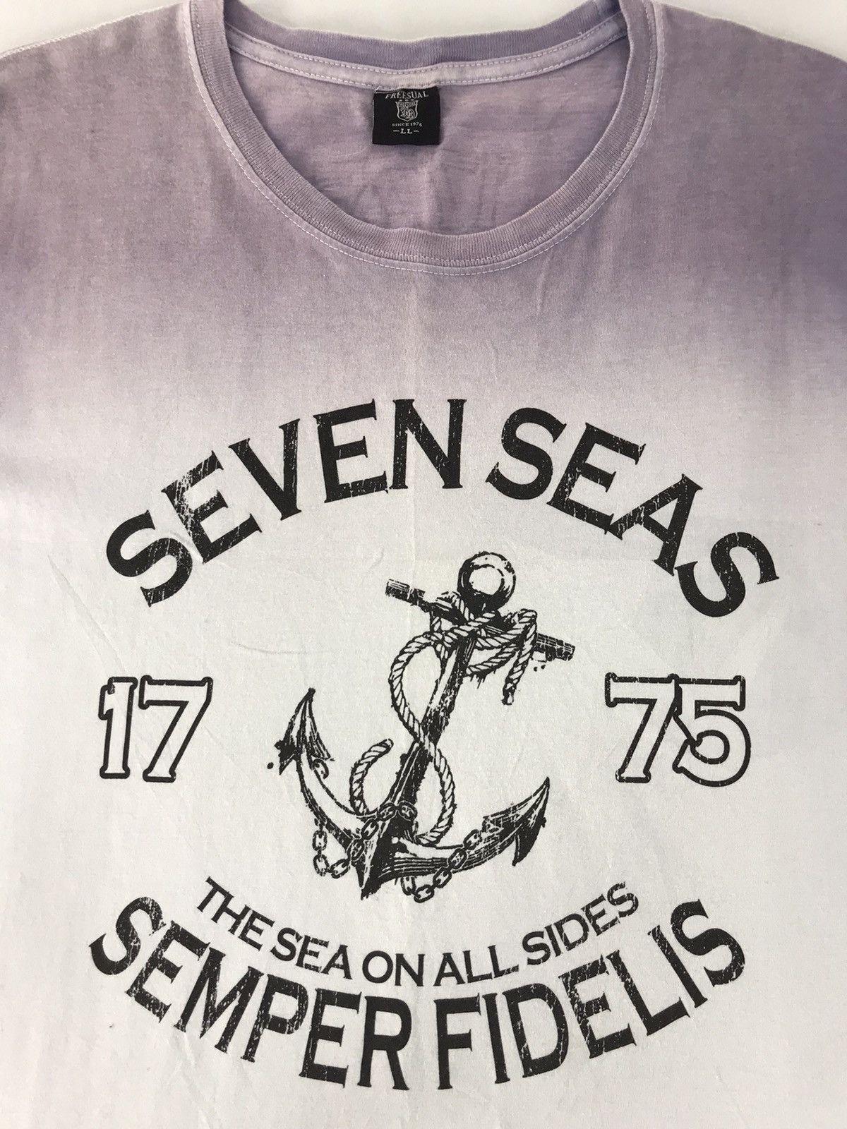 Japanese Brand × Vintage Freesual Semper Fidelis 1775 Seven Seas Tye Dye K195j Size US L / EU 52-54 / 3 - 2 Thumbnail
