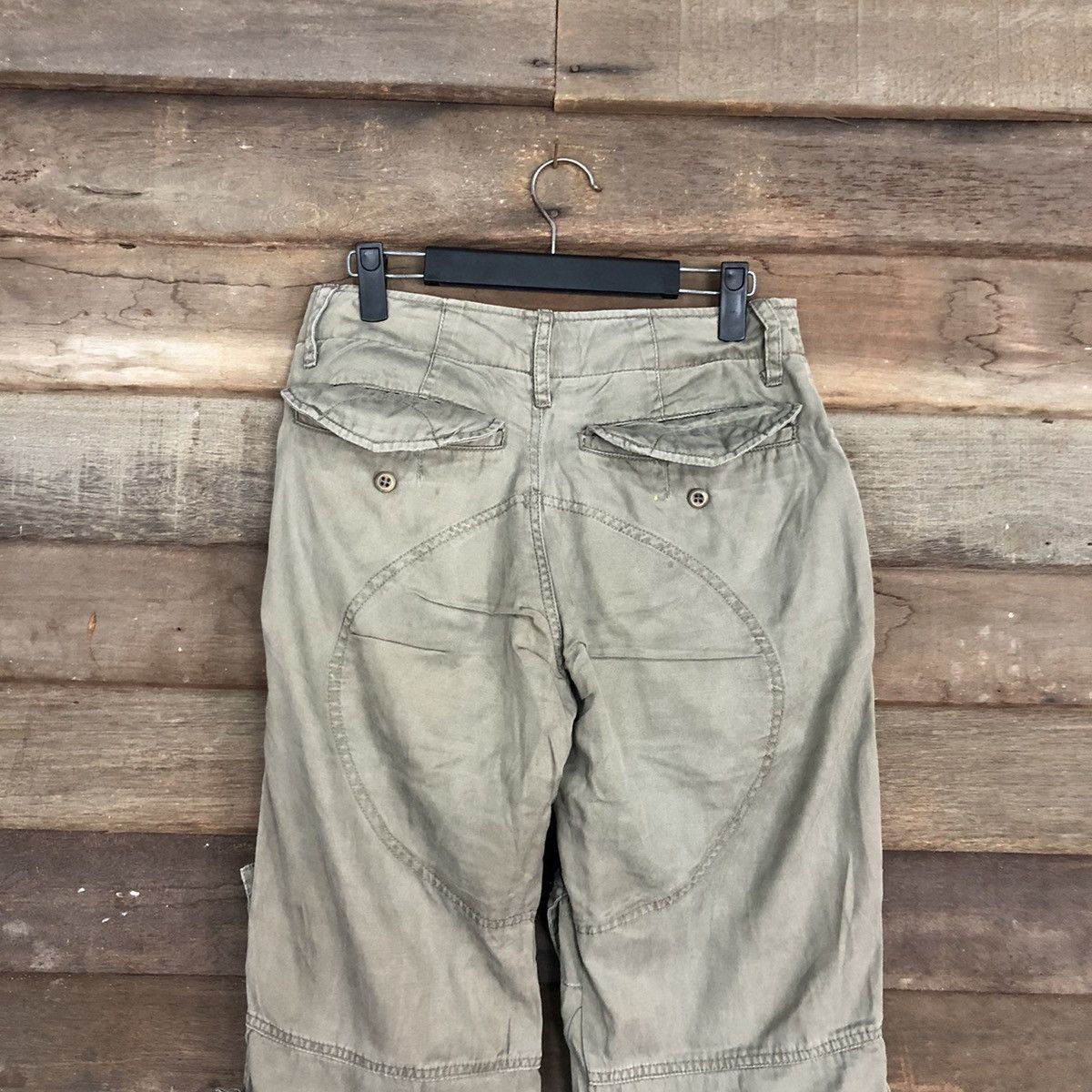 Japanese Brand DLL Acoustic Custom Multipocket Cargo Pants #c1245DL Size US 27 - 9 Thumbnail