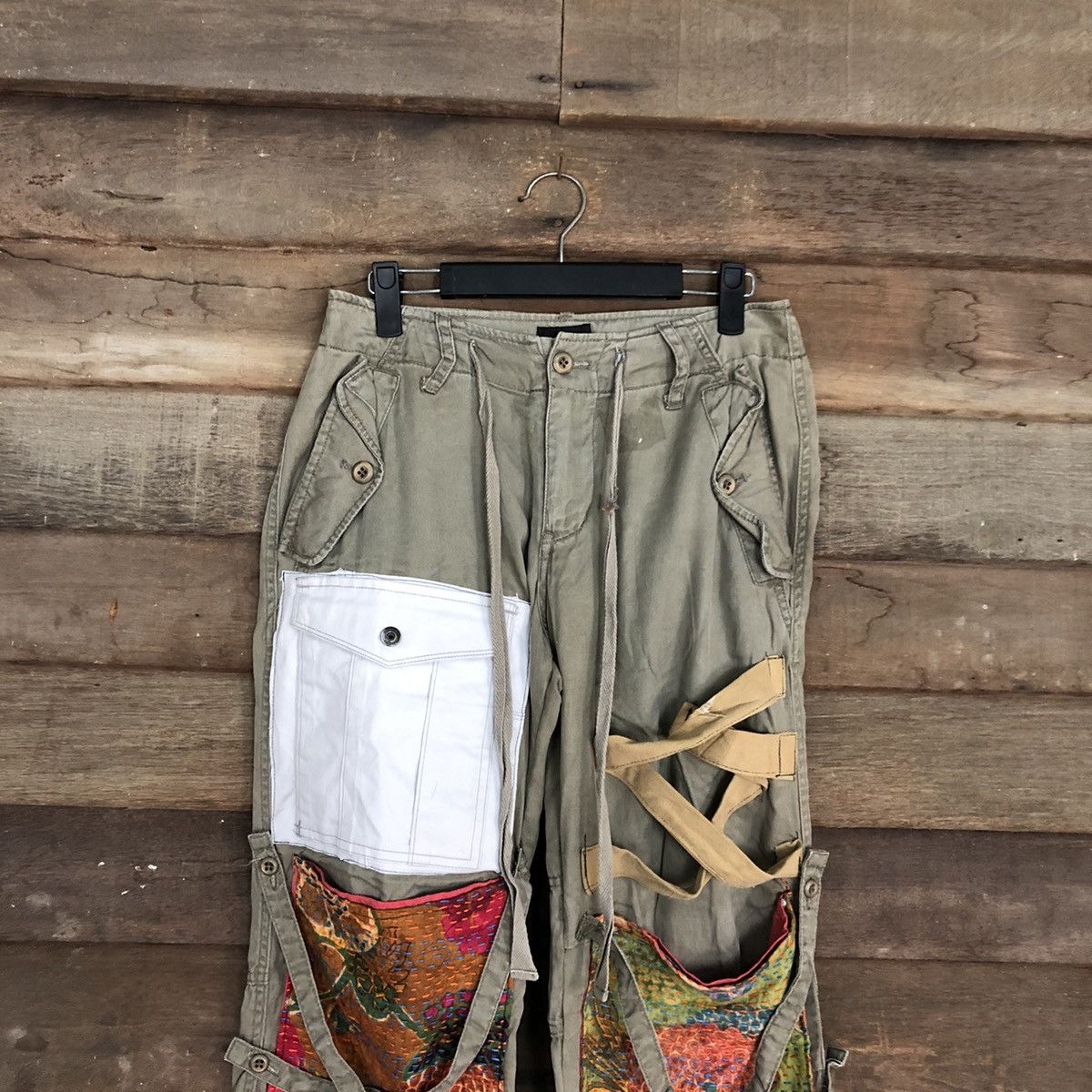 Japanese Brand DLL Acoustic Custom Multipocket Cargo Pants #c1245DL Size US 27 - 2 Thumbnail