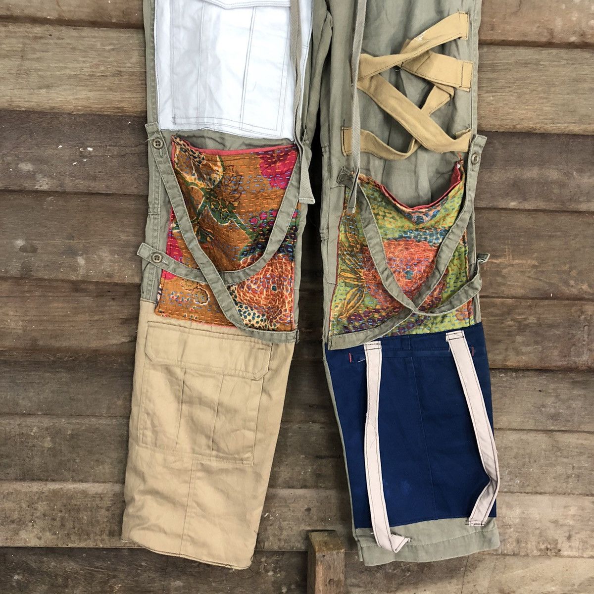 Japanese Brand DLL Acoustic Custom Multipocket Cargo Pants #c1245DL Size US 27 - 3 Thumbnail