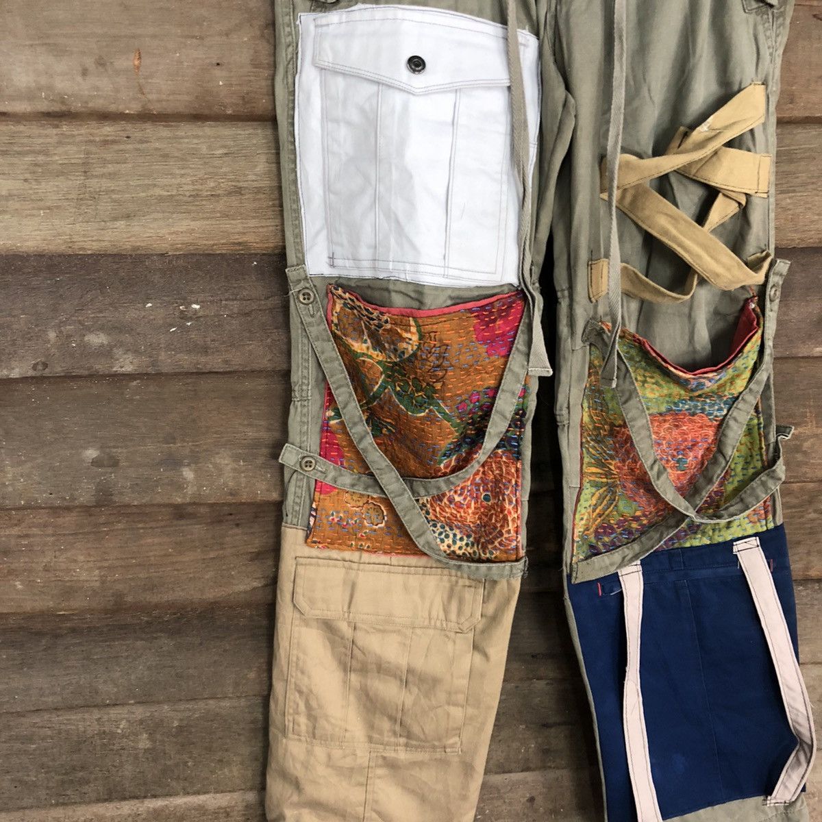 Japanese Brand DLL Acoustic Custom Multipocket Cargo Pants #c1245DL Size US 27 - 6 Thumbnail