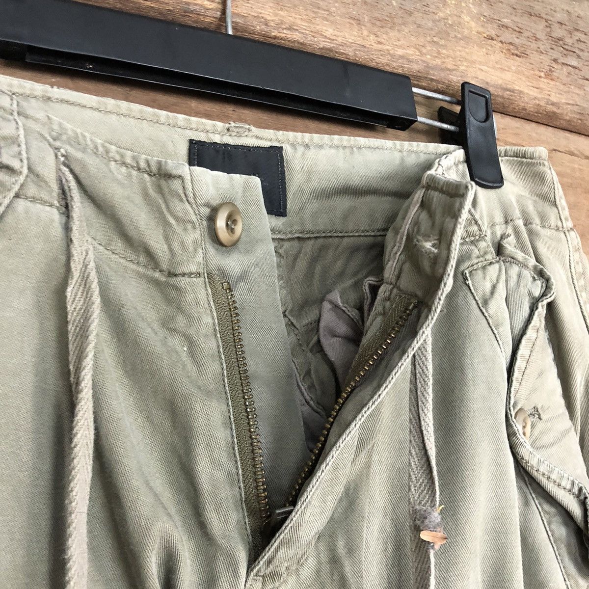 Japanese Brand DLL Acoustic Custom Multipocket Cargo Pants #c1245DL Size US 27 - 7 Thumbnail