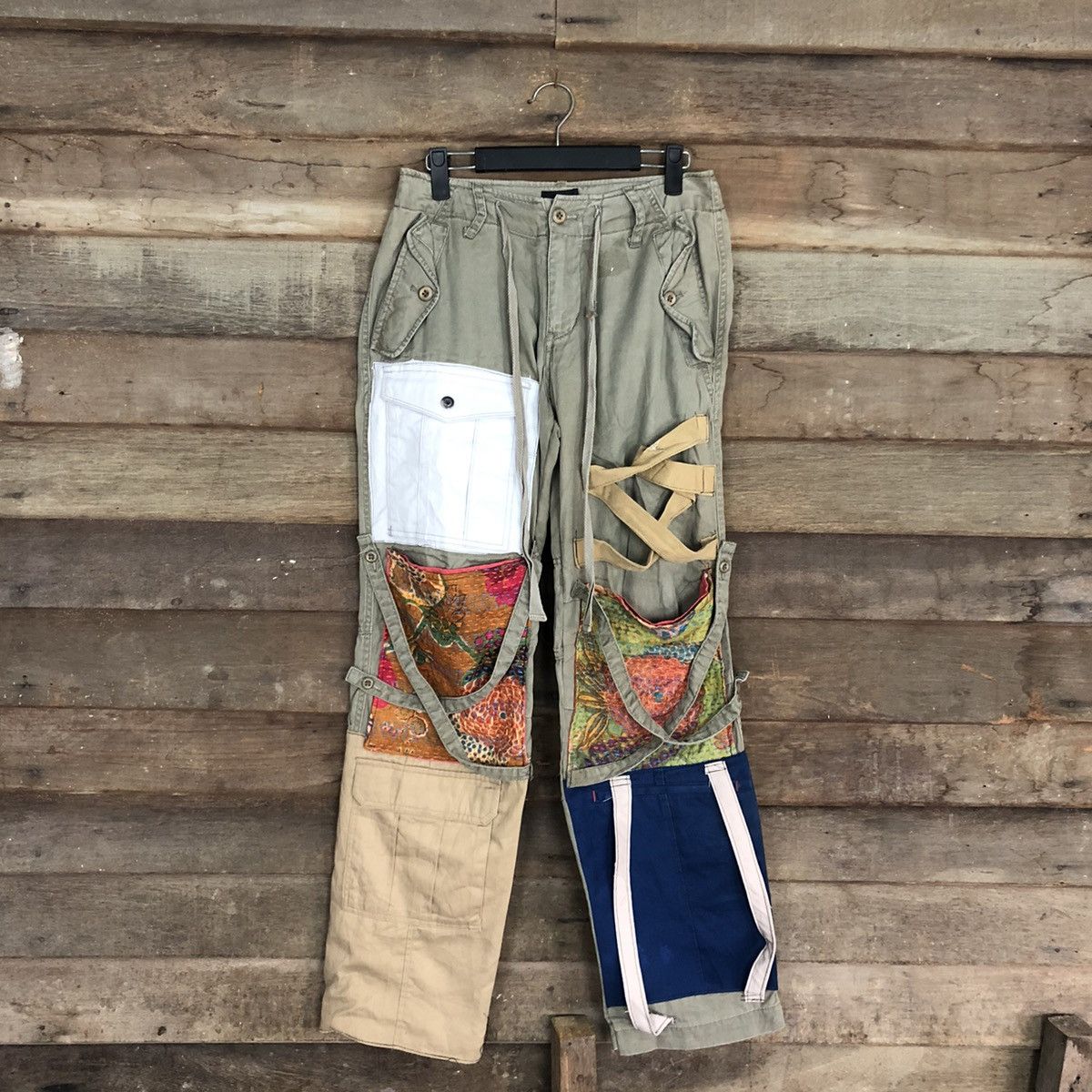 Japanese Brand DLL Acoustic Custom Multipocket Cargo Pants #c1245DL Size US 27 - 1 Thumbnail