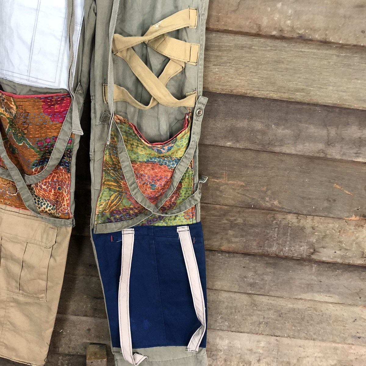 Japanese Brand DLL Acoustic Custom Multipocket Cargo Pants #c1245DL Size US 27 - 5 Thumbnail