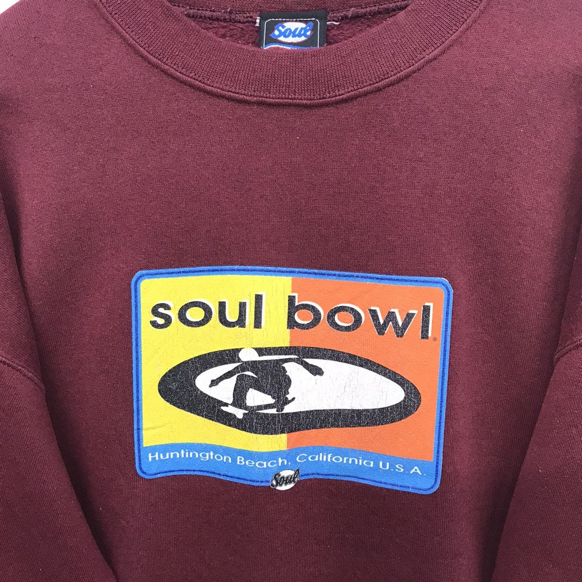 Vintage Rare!! Vintage Soul Bowl Skate Sweatshirt Size US L / EU 52-54 / 3 - 8 Thumbnail