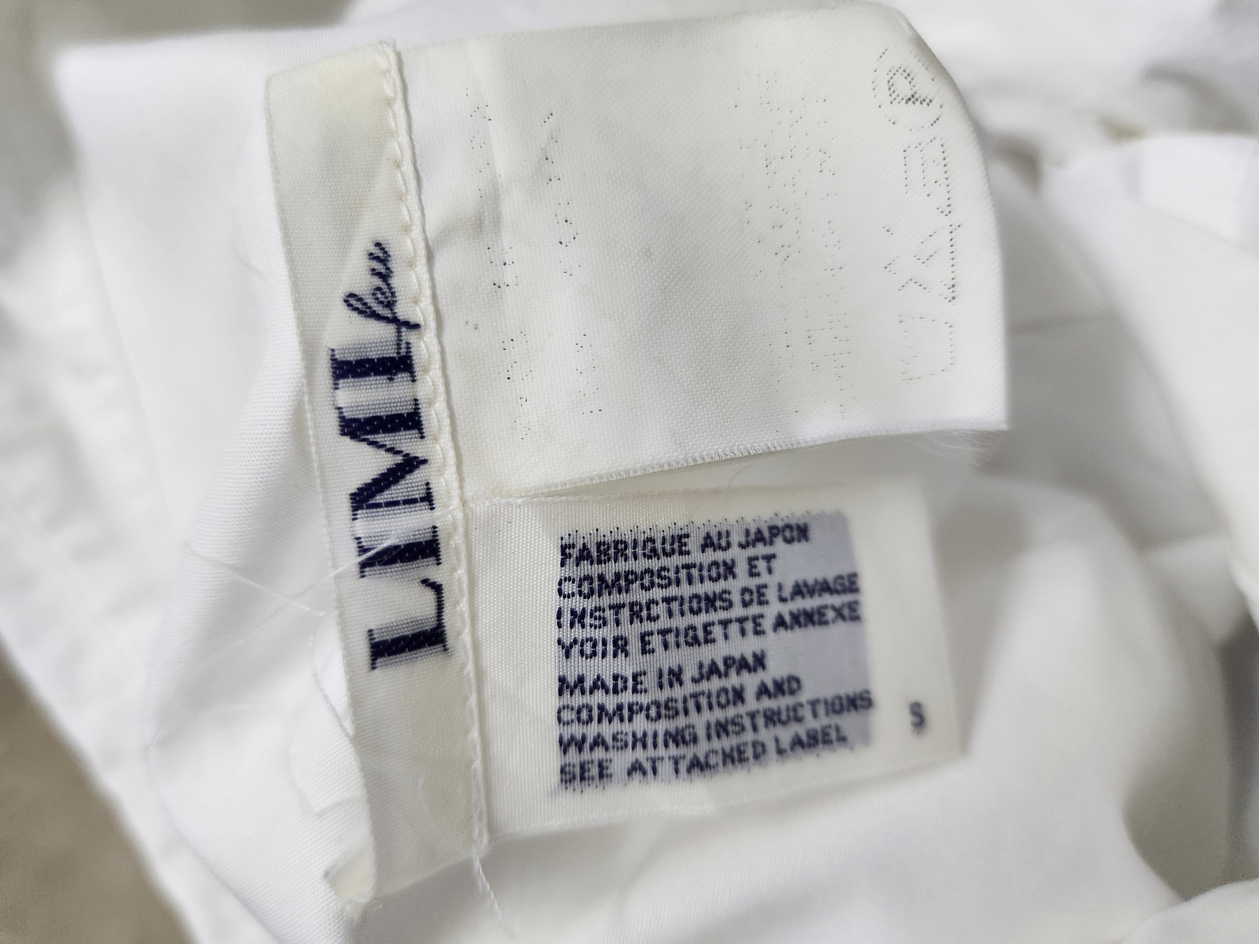 Japanese Brand × Limi Feu × Yohji Yamamoto Limi Feu White Blouses Size S / US 4 / IT 40 - 2 Thumbnail