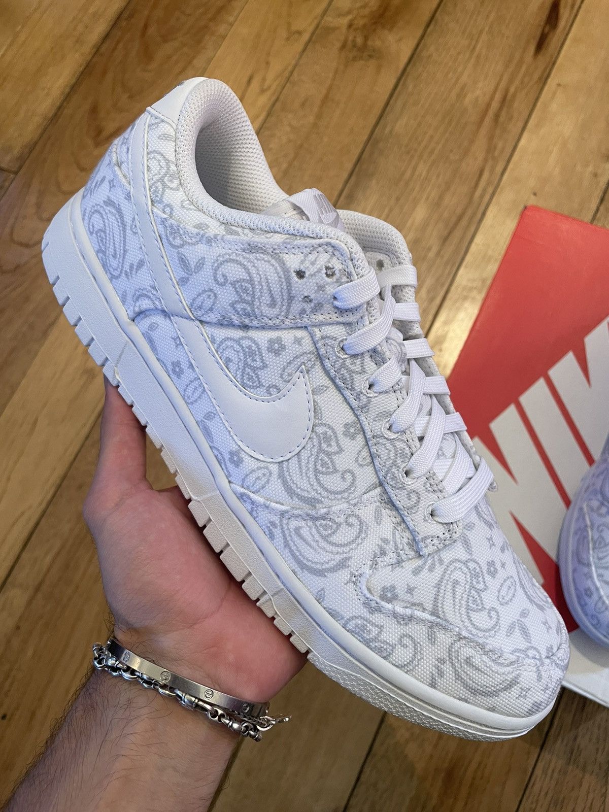Nike Nike Dunk Low ESS W White Paisley 2022 Size US 9.5 / EU 42-43 - 2 Thumbnail