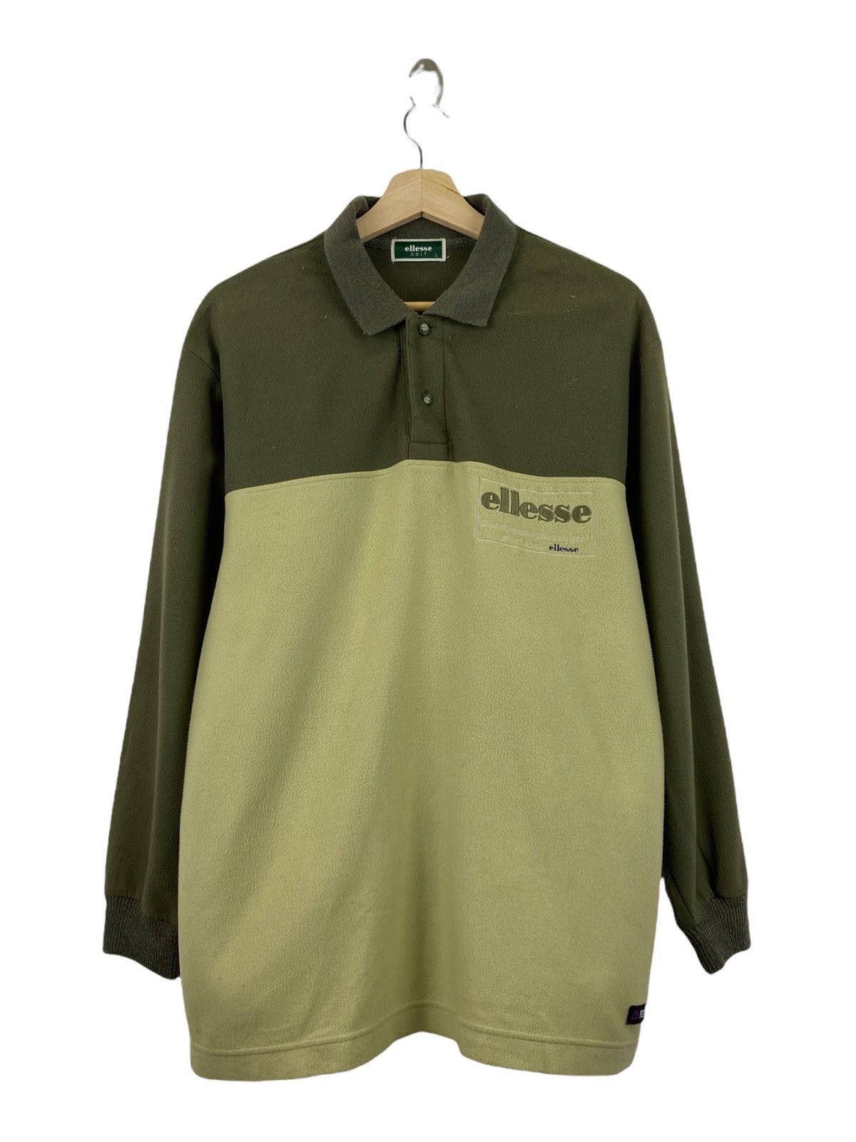 Ellesse × Vintage 🔥Vintage Ellesse Golf collar sweatshirt Size US L / EU 52-54 / 3 - 1 Thumbnail