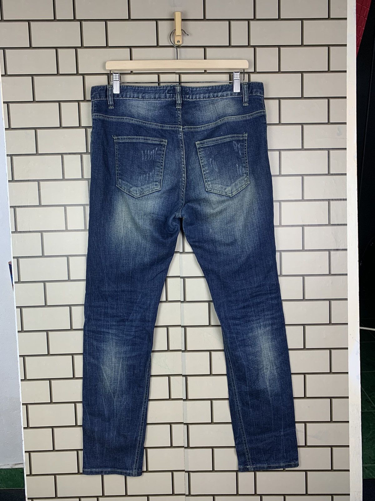If Six Was Nine × Japanese Brand Japanese Brand Marble Distressed Denim Size US 34 / EU 50 - 11 Thumbnail