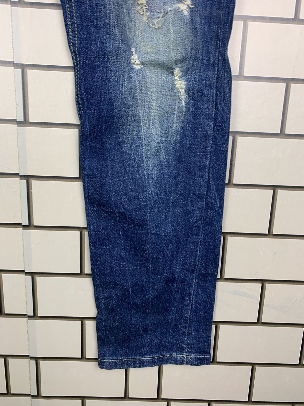 If Six Was Nine × Japanese Brand Japanese Brand Marble Distressed Denim Size US 34 / EU 50 - 7 Thumbnail