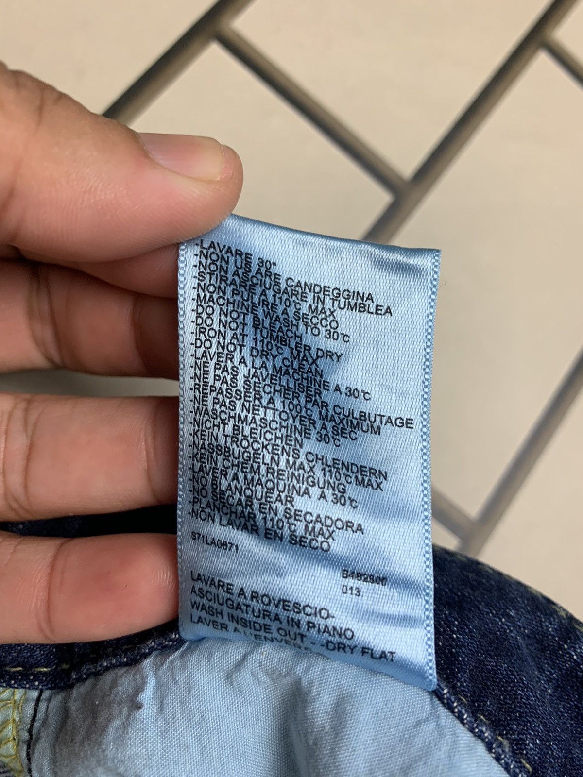 If Six Was Nine × Japanese Brand Japanese Brand Marble Distressed Denim Size US 34 / EU 50 - 18 Thumbnail