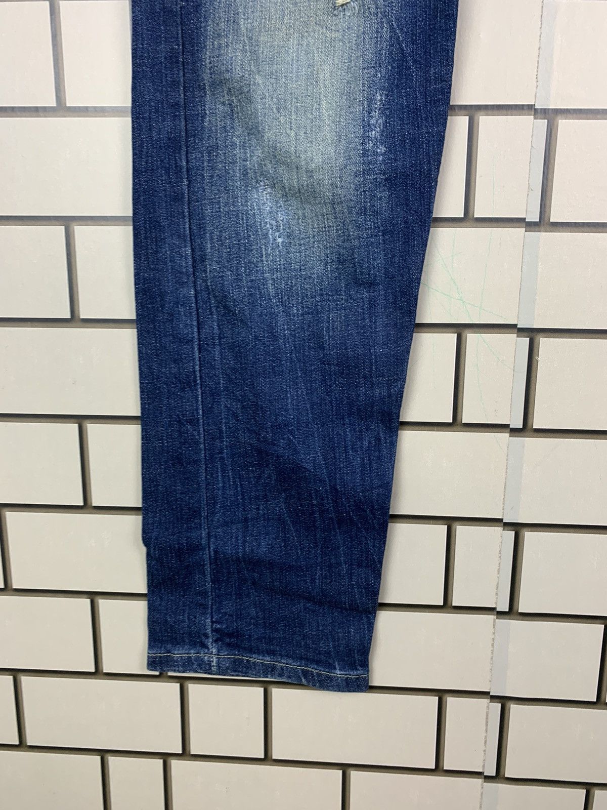 If Six Was Nine × Japanese Brand Japanese Brand Marble Distressed Denim Size US 34 / EU 50 - 6 Thumbnail