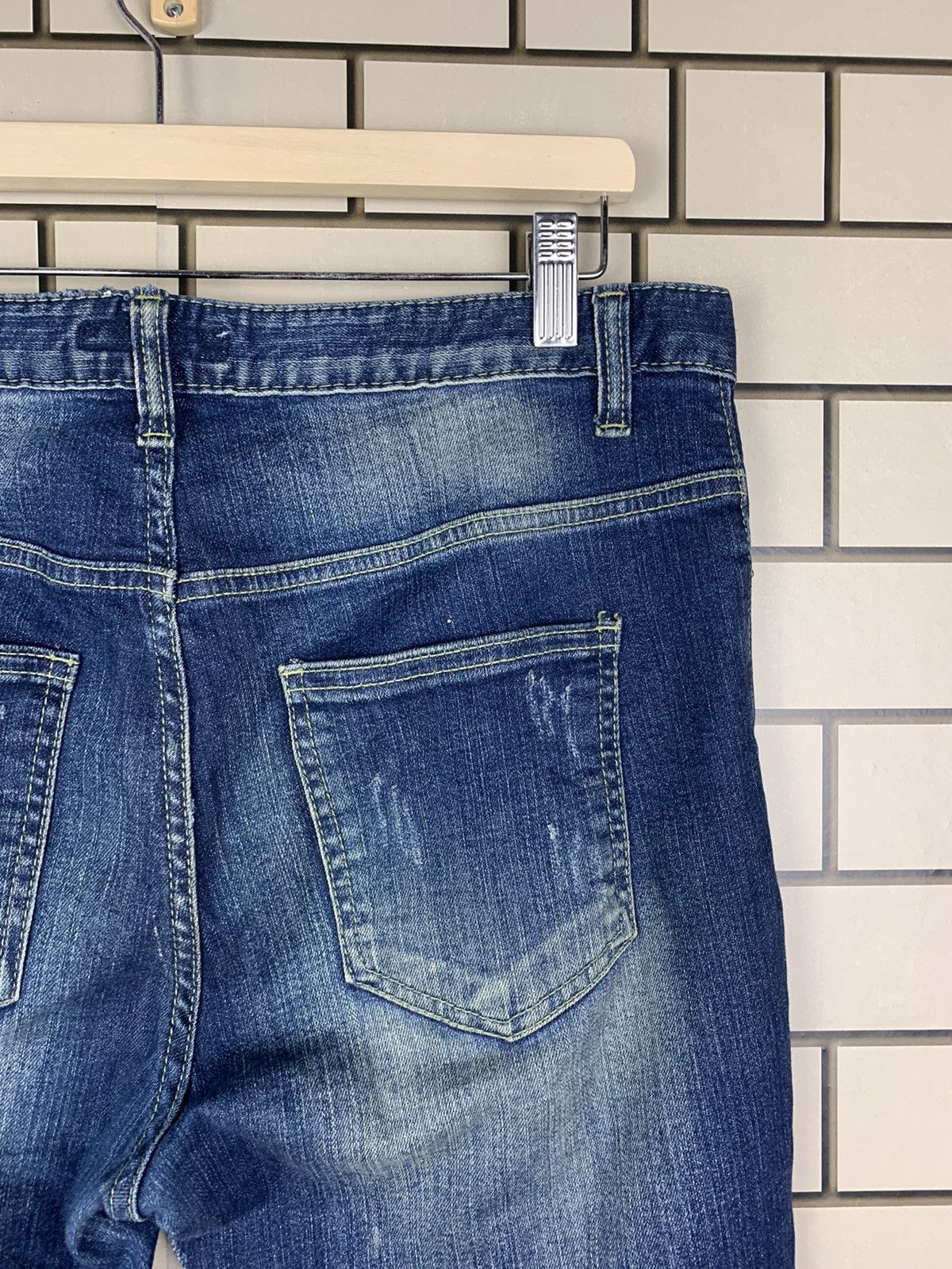 If Six Was Nine × Japanese Brand Japanese Brand Marble Distressed Denim Size US 34 / EU 50 - 15 Thumbnail