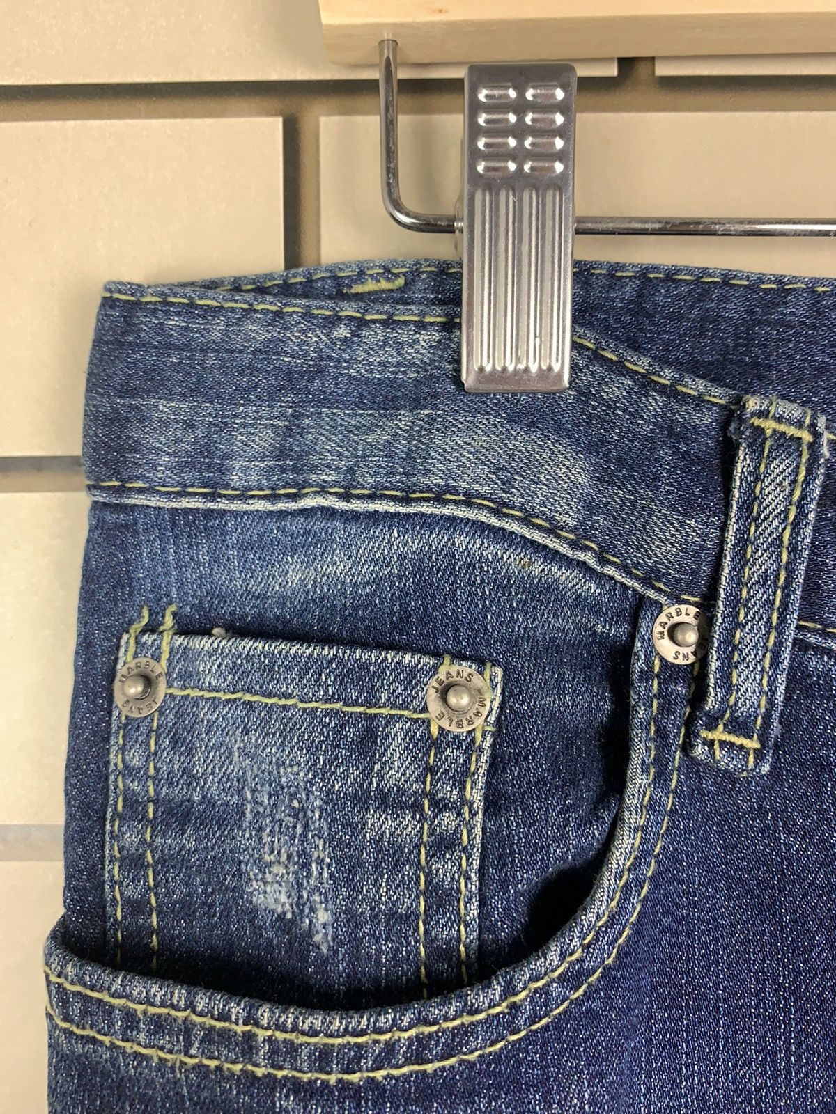 If Six Was Nine × Japanese Brand Japanese Brand Marble Distressed Denim Size US 34 / EU 50 - 10 Thumbnail