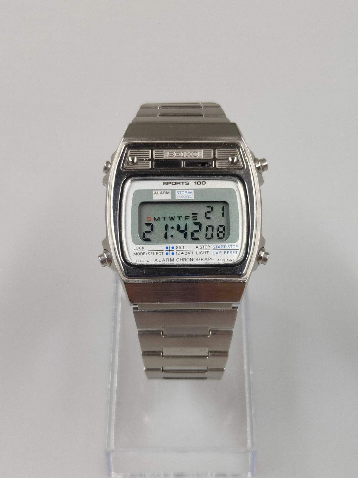 Seiko Vintage Watch Vintage SEIKO SPORT 100 A639 5029 Japan Digital Men s Watch Grailed