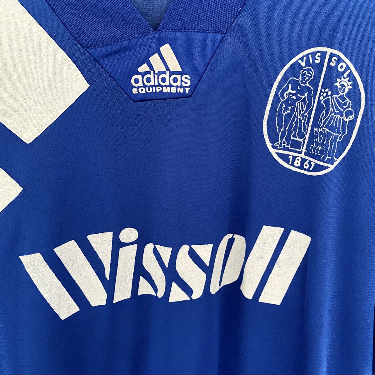 Adidas × Vintage 90s Vis Sol Adidas Equipment Vintage Jersey Size US XL / EU 56 / 4 - 3 Thumbnail