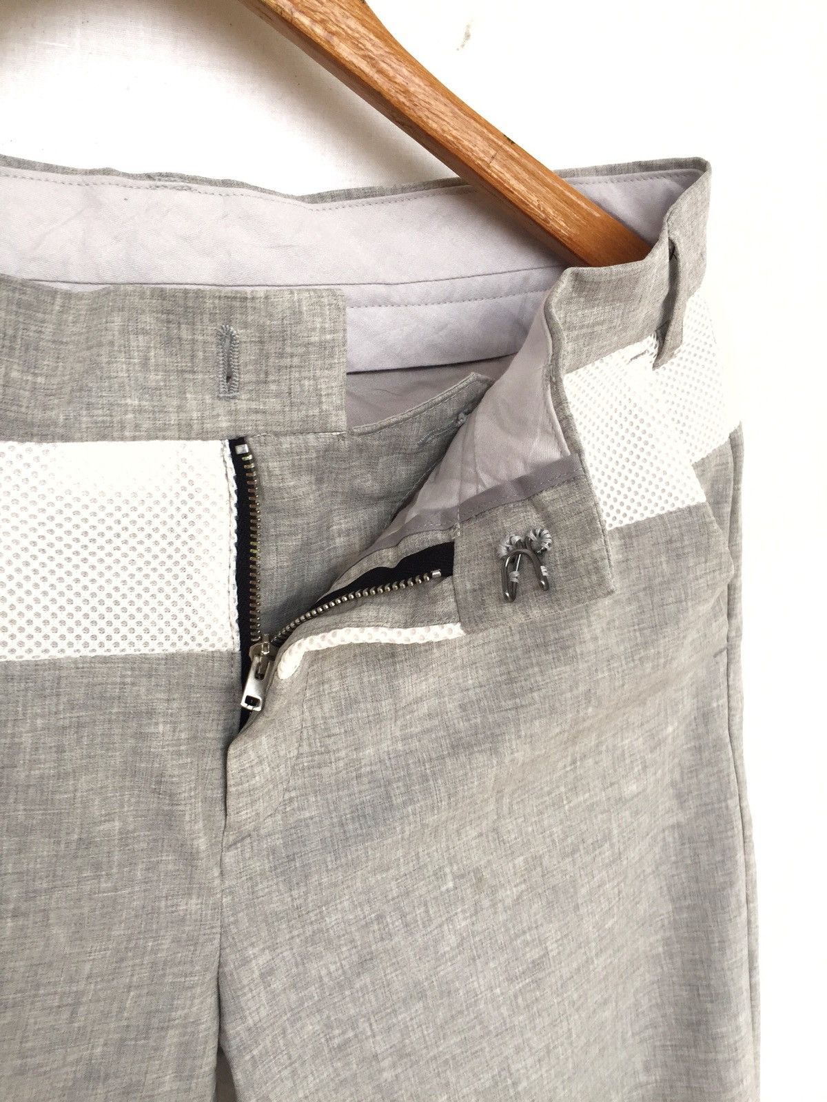 Japanese Brand 🇯🇵 Made Liberum Arbitrium White Line Slim Pants Size US 32 / EU 48 - 6 Thumbnail