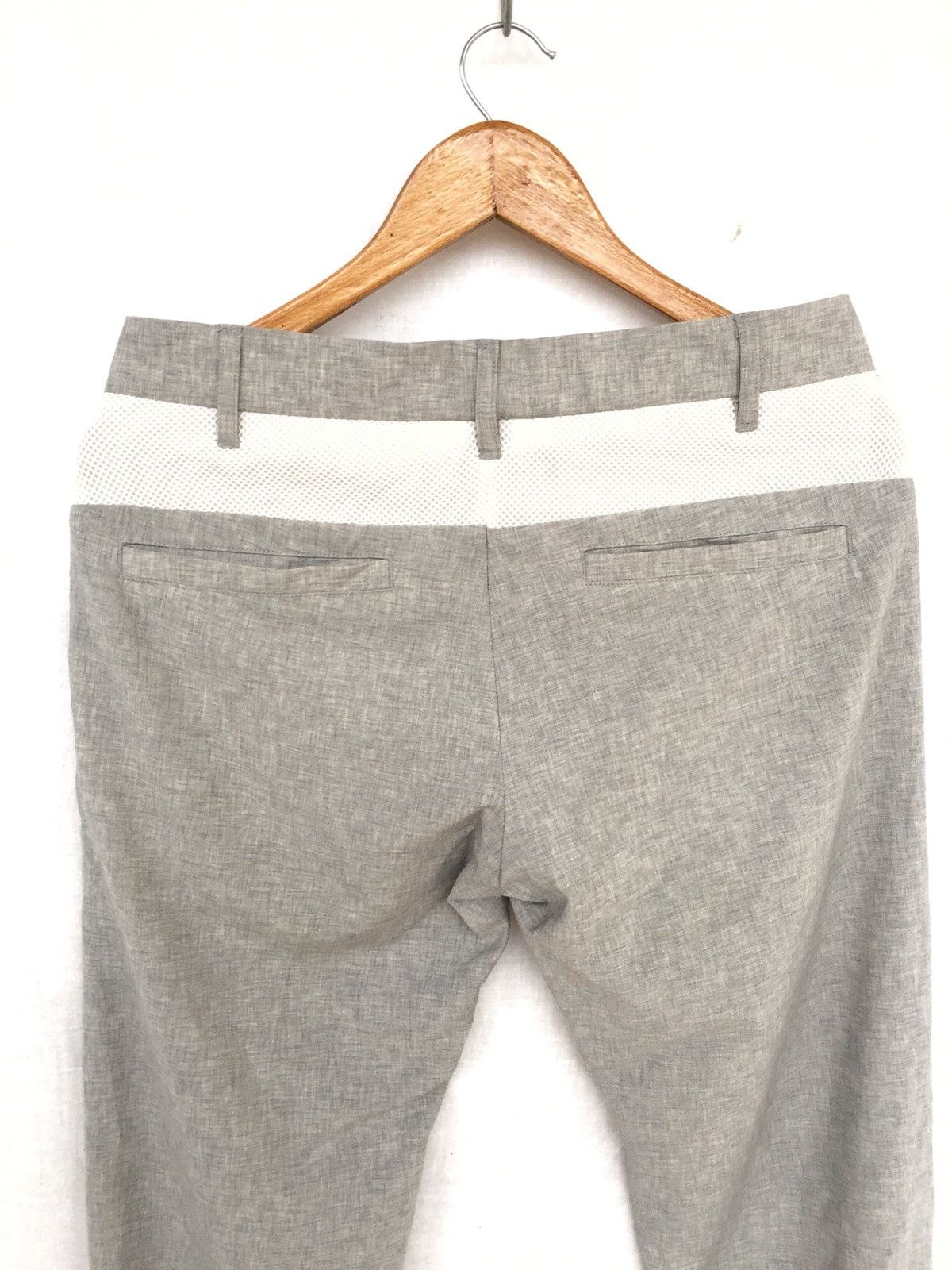 Japanese Brand 🇯🇵 Made Liberum Arbitrium White Line Slim Pants Size US 32 / EU 48 - 5 Thumbnail