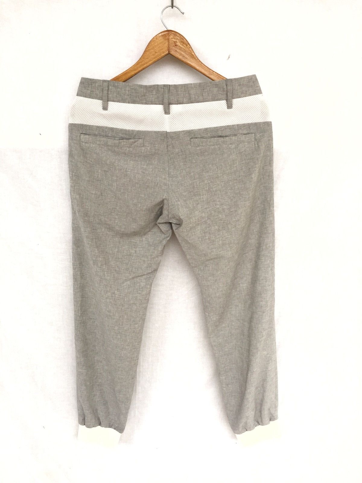 Japanese Brand 🇯🇵 Made Liberum Arbitrium White Line Slim Pants Size US 32 / EU 48 - 4 Thumbnail