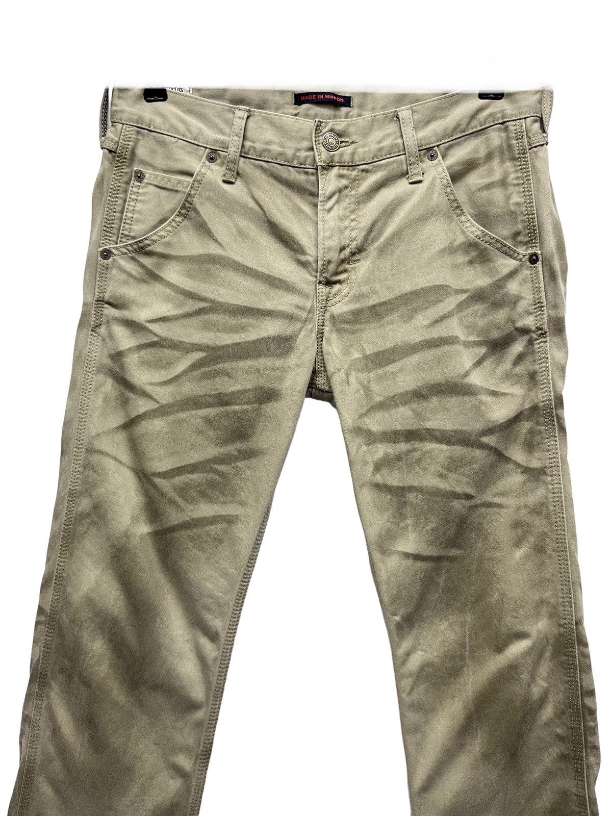 Japan Blue FYE🔥Punk Whisker Smokes Chino Cotton Flare KAPITAL Style Size US 29 - 4 Thumbnail