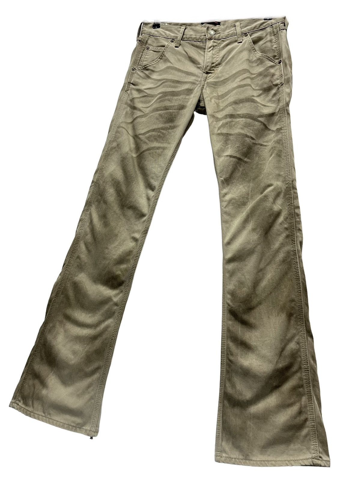Japan Blue FYE🔥Punk Whisker Smokes Chino Cotton Flare KAPITAL Style Size US 29 - 1 Thumbnail