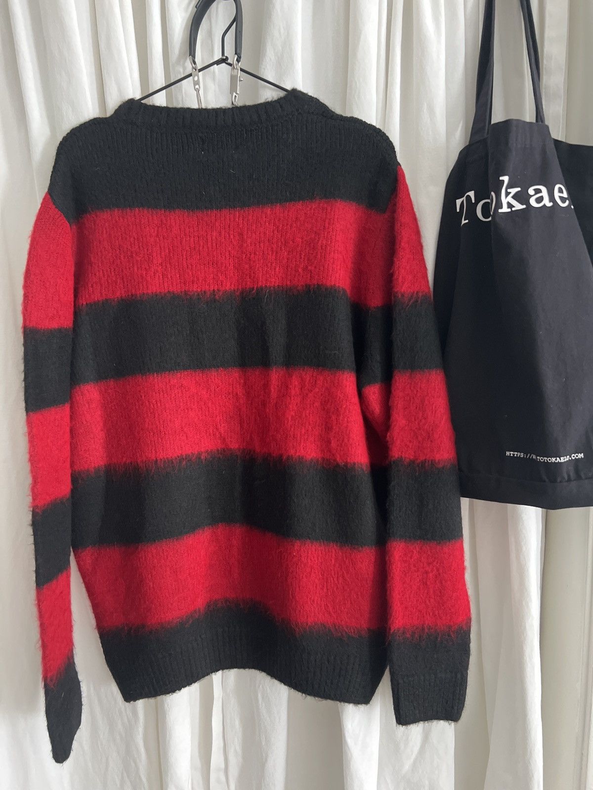 Vintage Vintage stripe punk sweater jumper oversized boxy M L Size US L / EU 52-54 / 3 - 2 Thumbnail