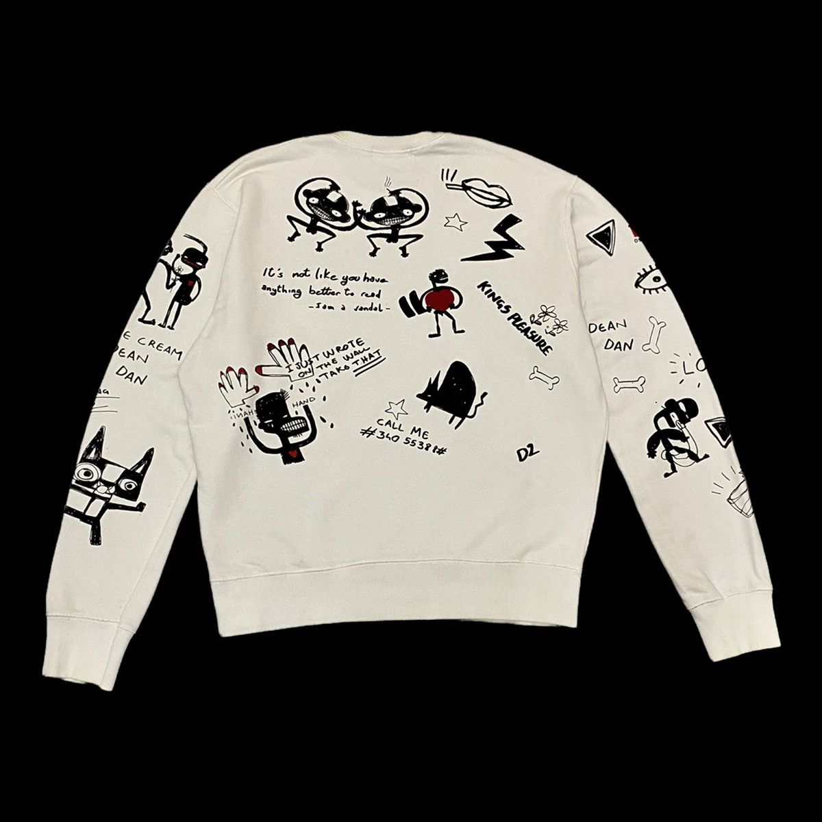 Art Comes First DSQUARED2 SWEATSHIRT ARCHIVE MADE IN ITALY RARE ART Size US M / EU 48-50 / 2 - 4 Thumbnail