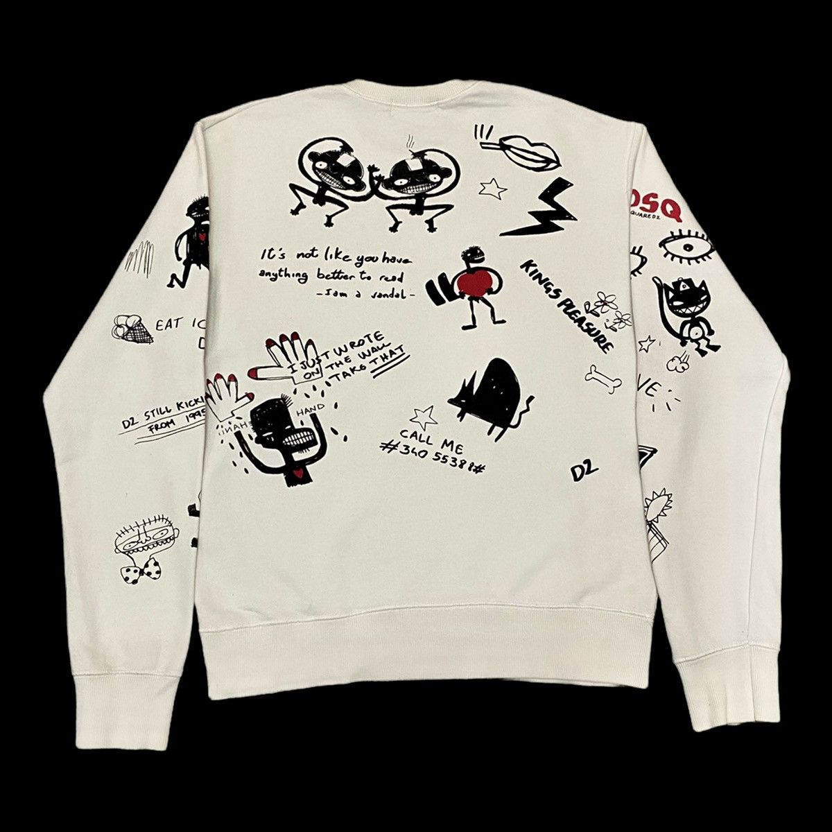 Art Comes First DSQUARED2 SWEATSHIRT ARCHIVE MADE IN ITALY RARE ART Size US M / EU 48-50 / 2 - 2 Thumbnail