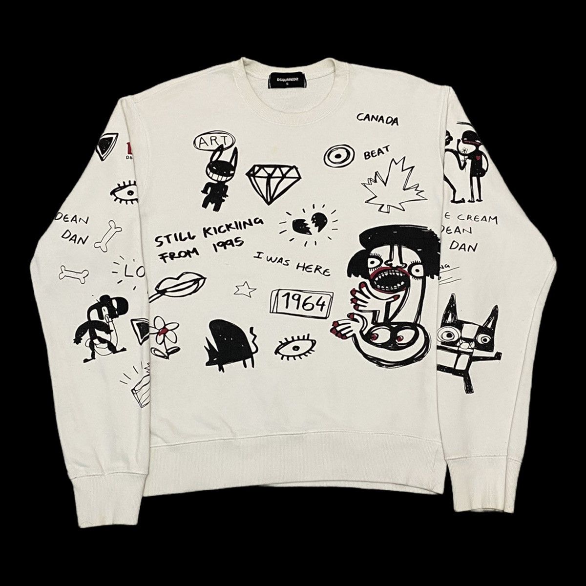 Art Comes First DSQUARED2 SWEATSHIRT ARCHIVE MADE IN ITALY RARE ART Size US M / EU 48-50 / 2 - 1 Thumbnail